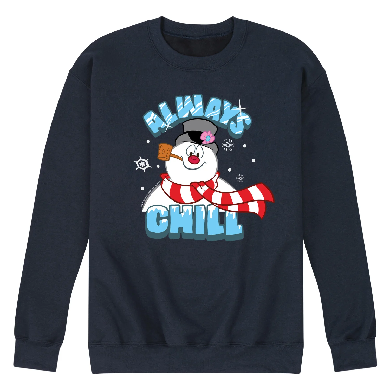 Frosty The Snowman - Christmas - Always Chill - Men's Crew Neck Fleece Pullover - Image 4