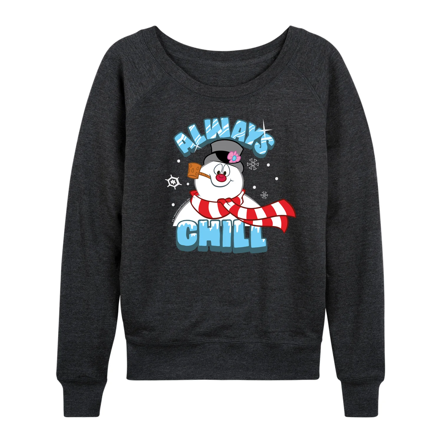 Frosty The Snowman - Christmas - Always Chill - Women's Lightweight French Terry Long Sleeve Shirt