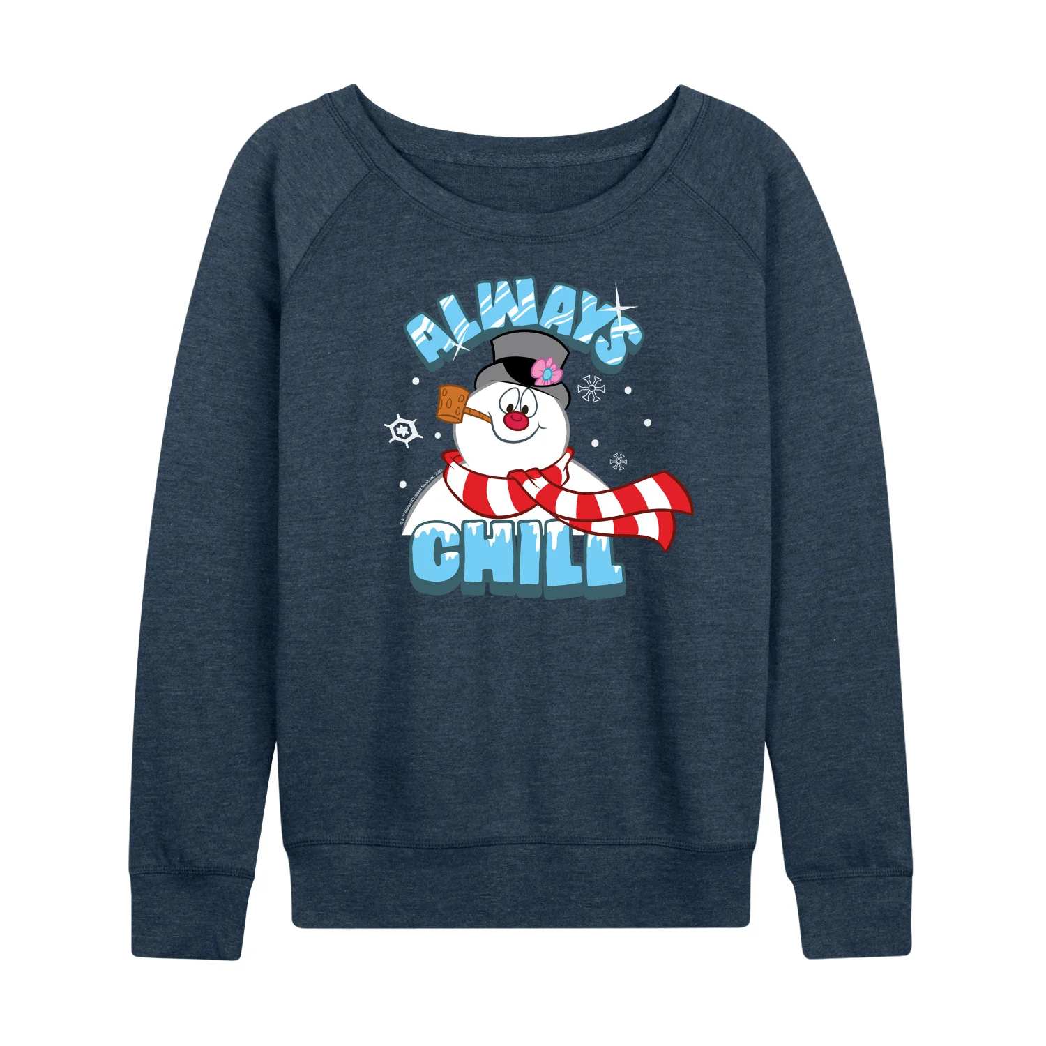 Frosty The Snowman - Christmas - Always Chill - Women's Lightweight French Terry Long Sleeve Shirt - Image 2