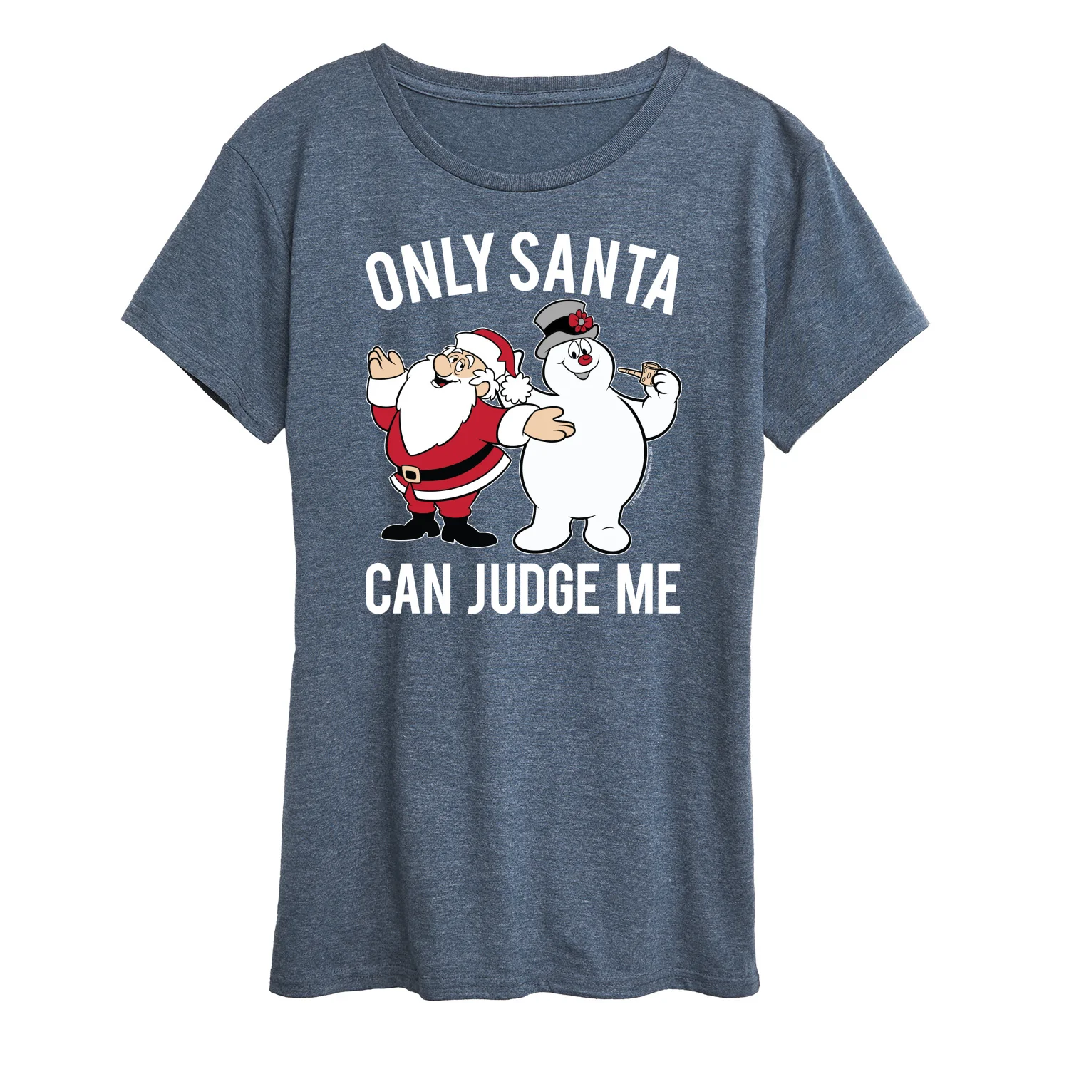 Frosty The Snowman - Christmas - Only Santa Can Judge Me - Women's Short Sleeve Graphic T-Shirt