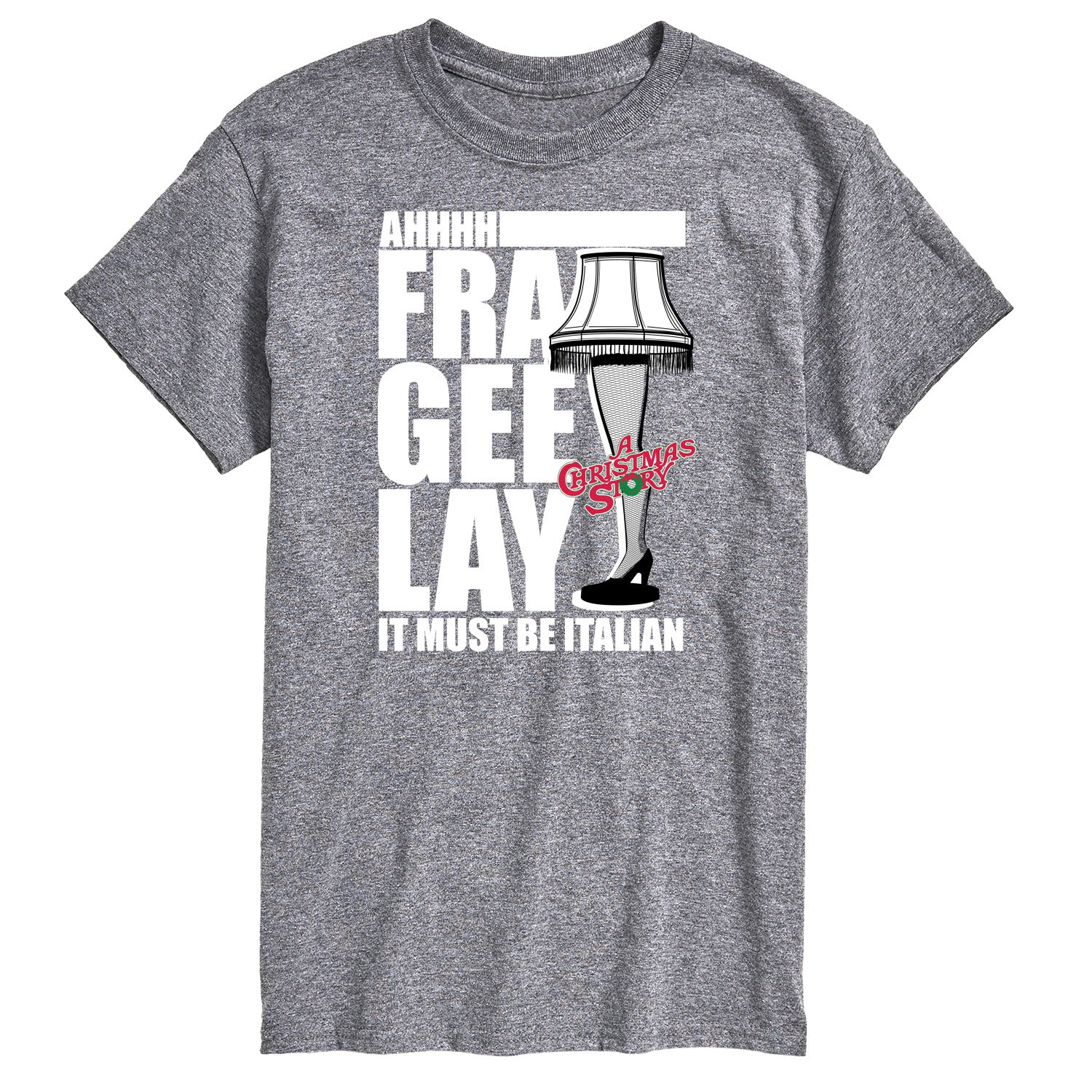 A Christmas Story - Ahhh Fra Gee Lay Must Be Italian - Men's Short Sleeve Graphic T-Shirt - Image 2
