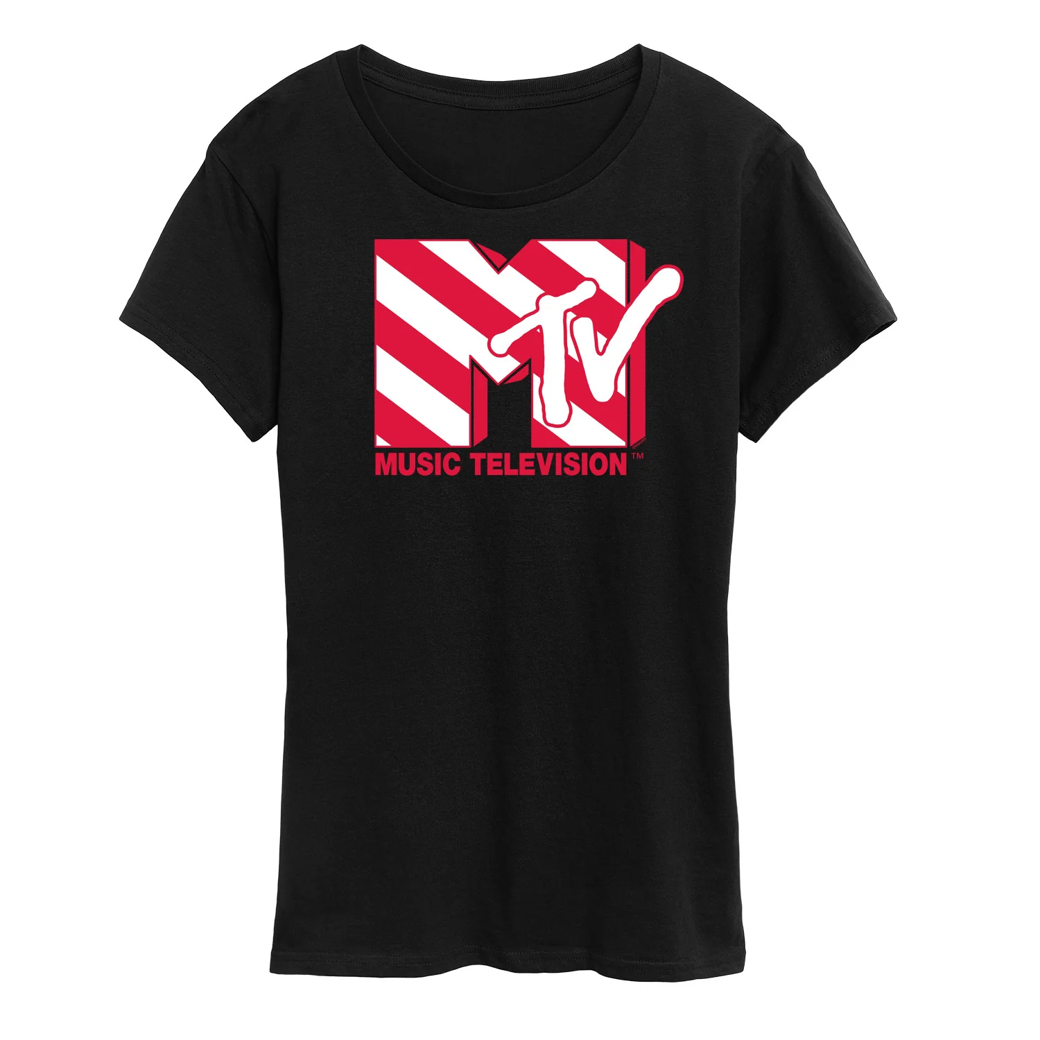 MTV - Candy Cane - Women's Short Sleeve Graphic T-Shirt - Image 2