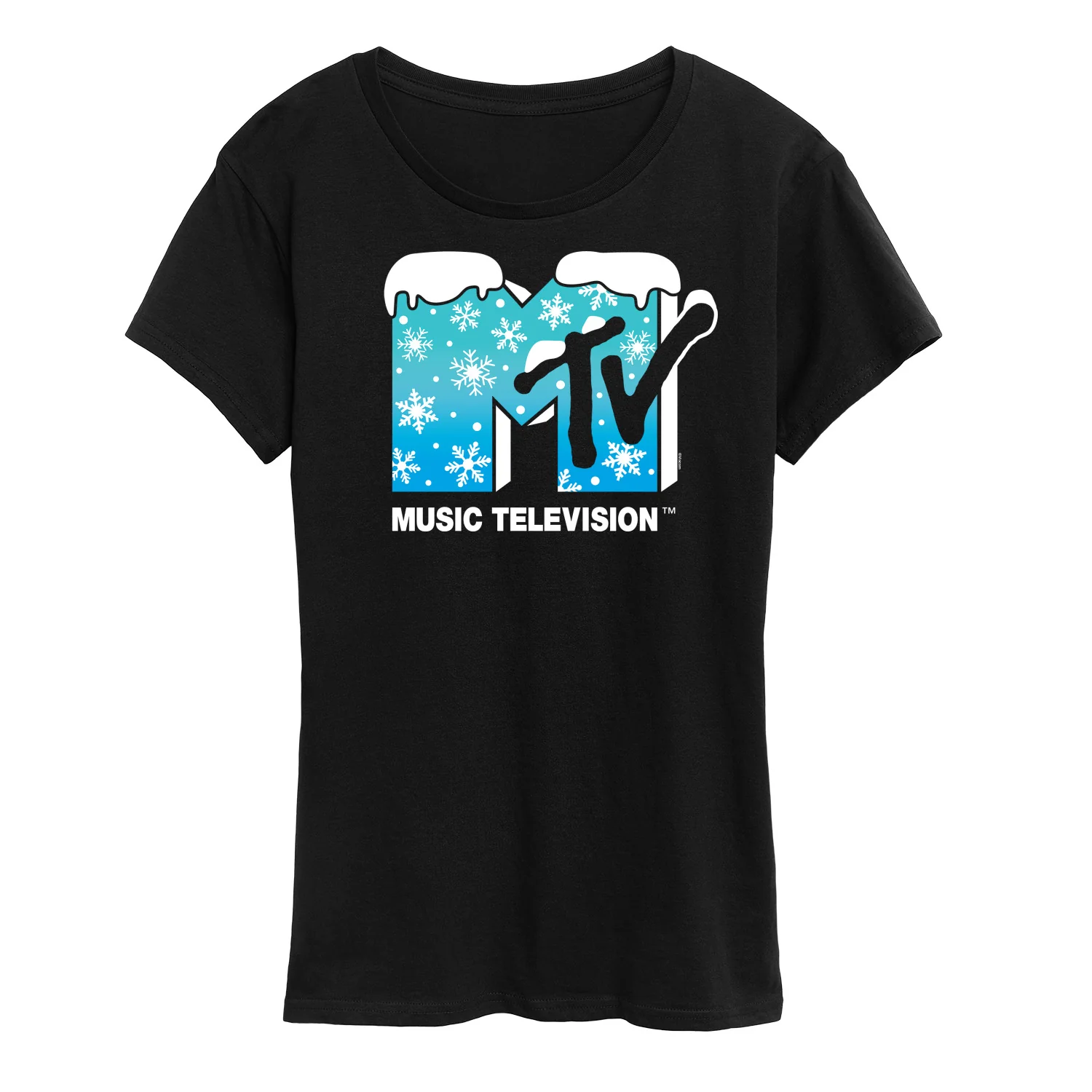 MTV - Snowflakes  - Women's Short Sleeve Graphic T-Shirt - Image 3