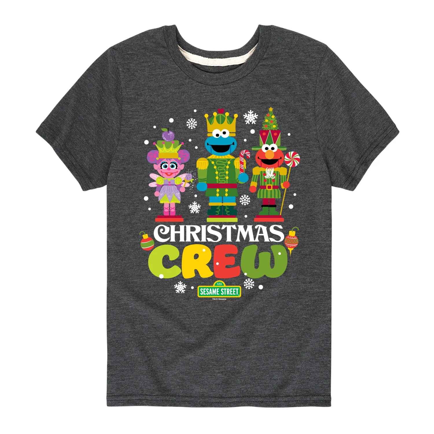 Sesame Street - Christmas Crew - Youth Short Sleeve Graphic T-shirt - Image 3