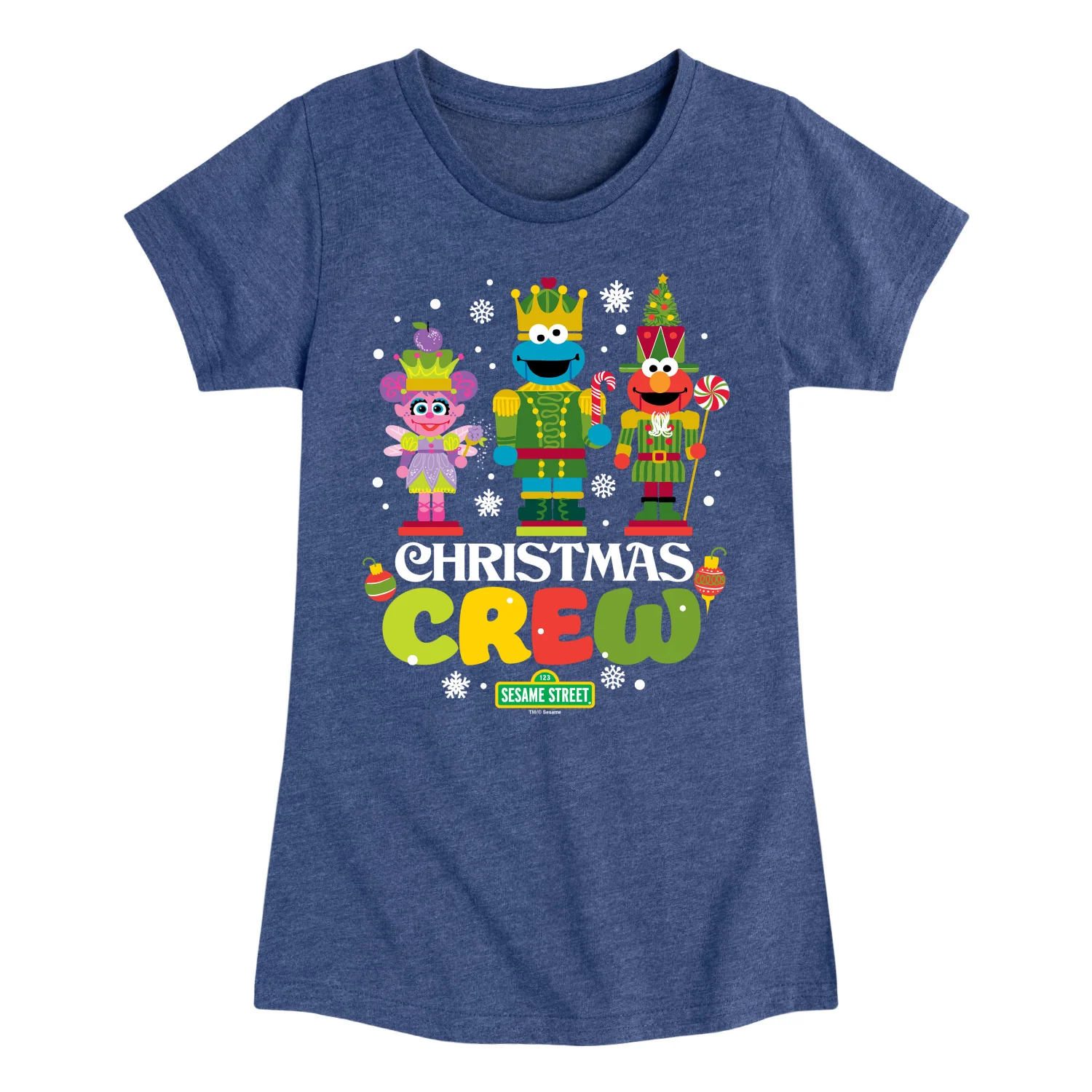 Sesame Street - Christmas Crew - Youth Girls Short Sleeve T-shirt - Image 2