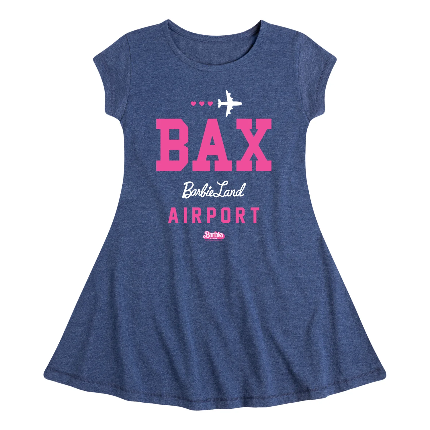 Barbie -BAX Barbie Land Airport - Toddler & Youth Girls Fit & Flare Dress - Image 2