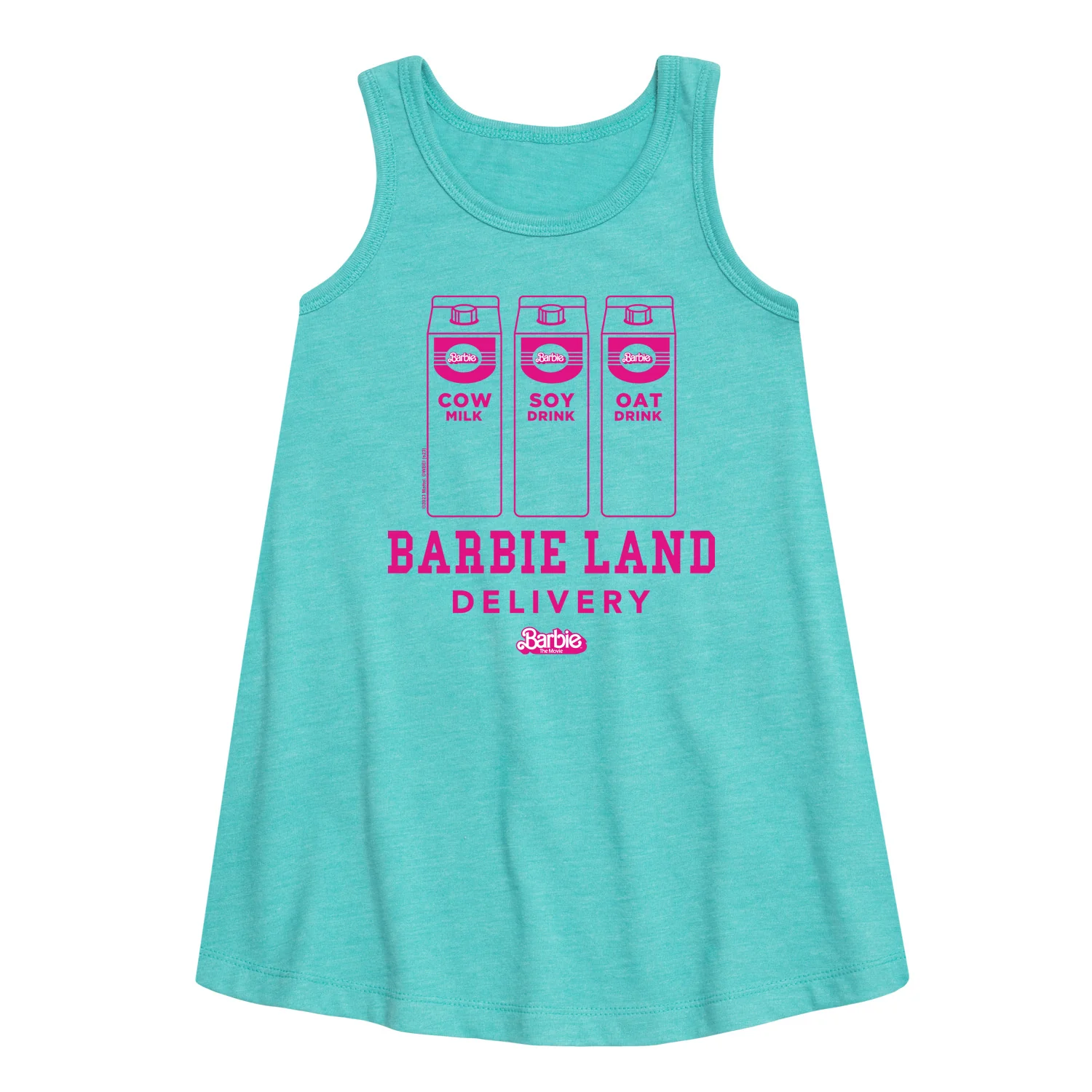 Barbie - Barbie Land Delivery - Cow Milk, Soy Drink, Oat Drink - Toddler & Youth Girls A-line Dress - Image 2