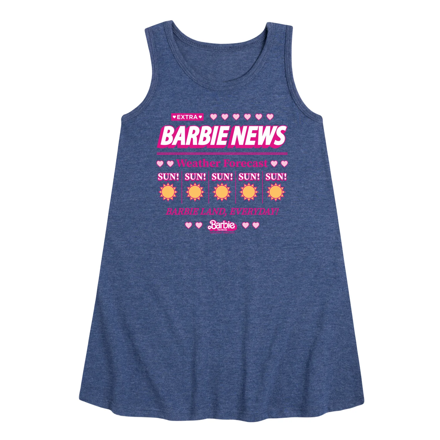 Barbie - Barbie News Weather Forecast Sun! Everyday - Toddler & Youth Girls A-line Dress