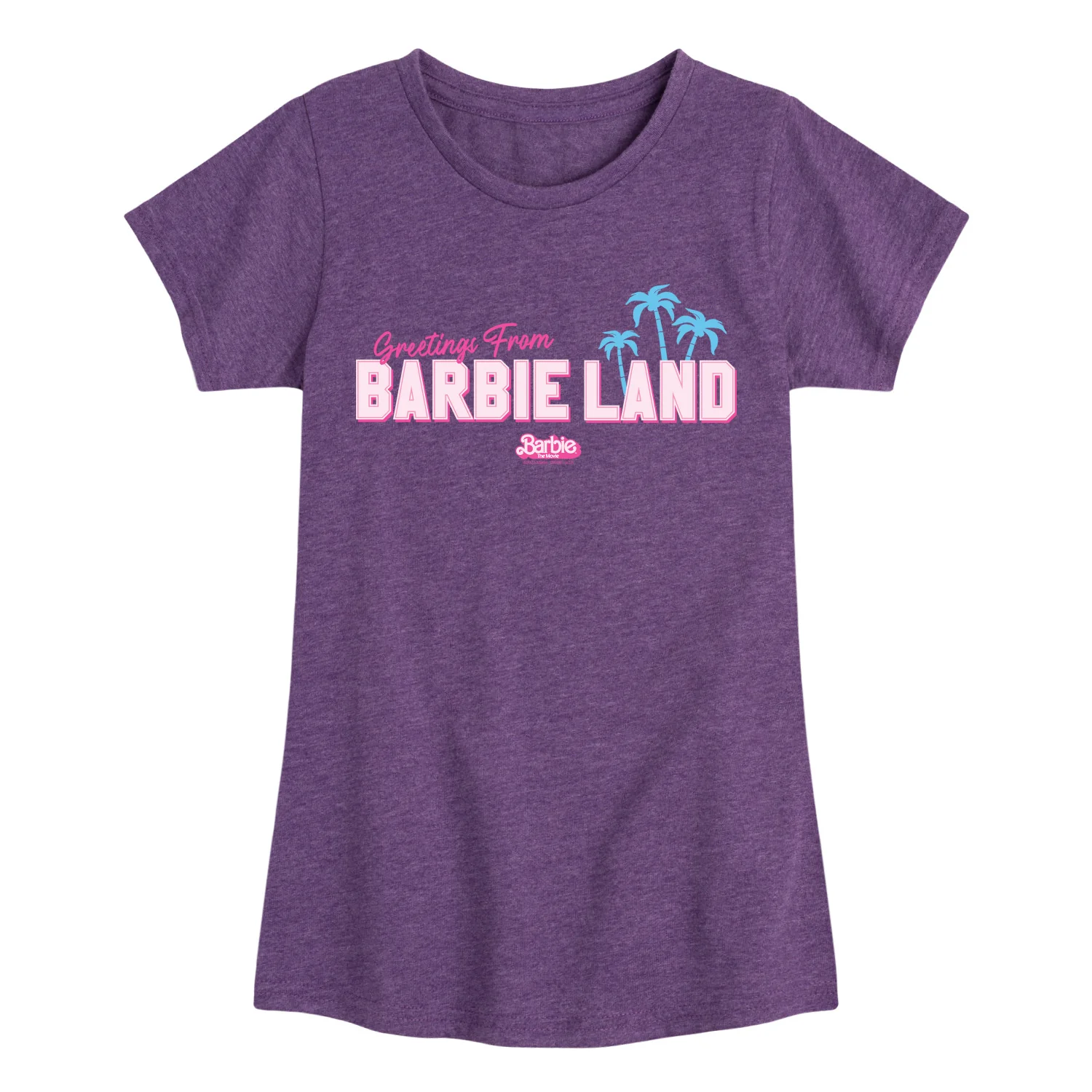 Barbie - Greetings From Barbie Land - Toddler & Youth Girls Short Sleeve Graphic T-Shirt - Image 4