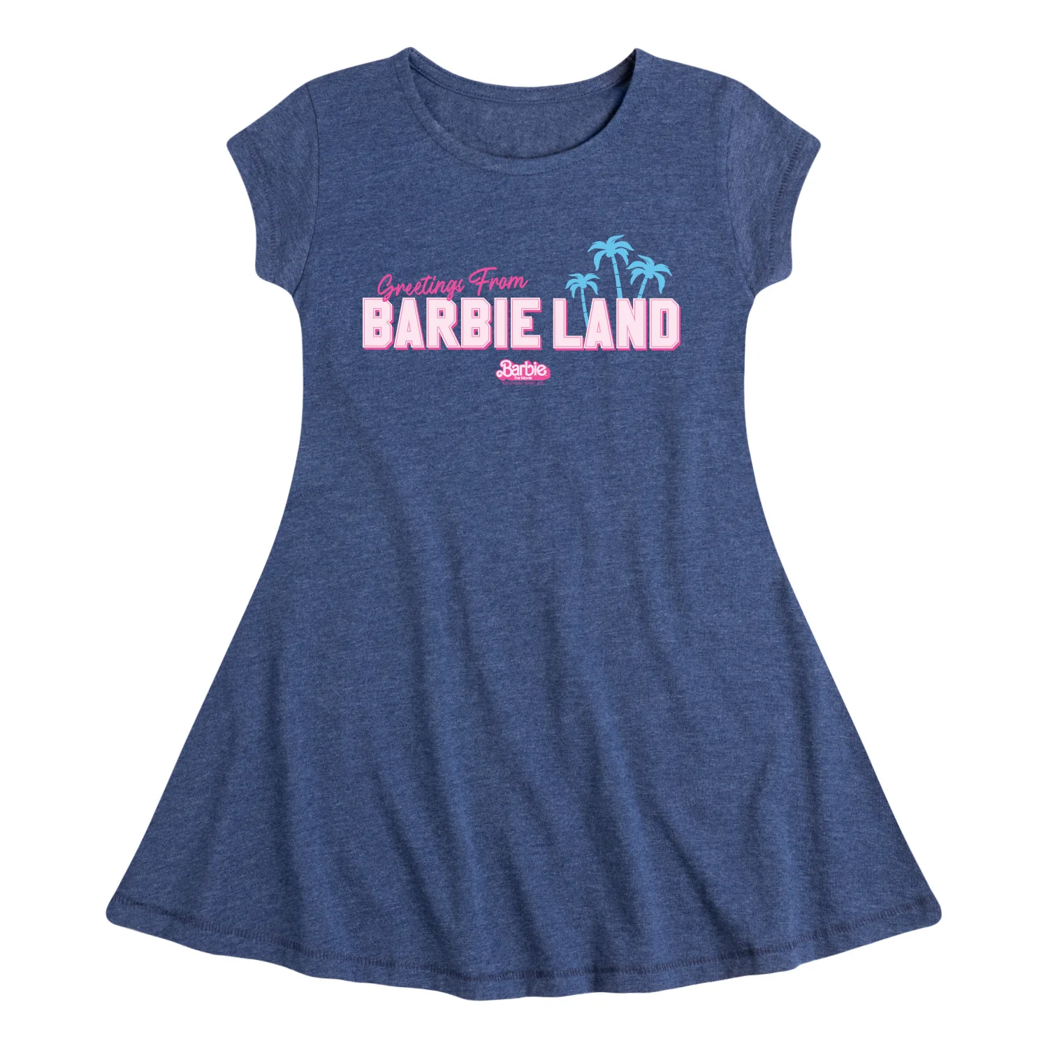 Barbie - Greetings From Barbie Land - Toddler & Youth Girls Fit & Flare Dress - Image 2