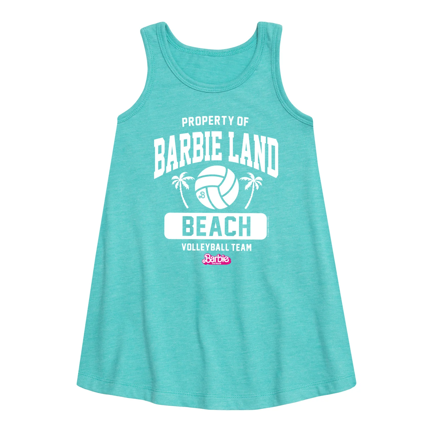 Barbie - Property of Barbie Land Beach Volleyball Team - Toddler & Youth Girls A-line Dress - Image 3