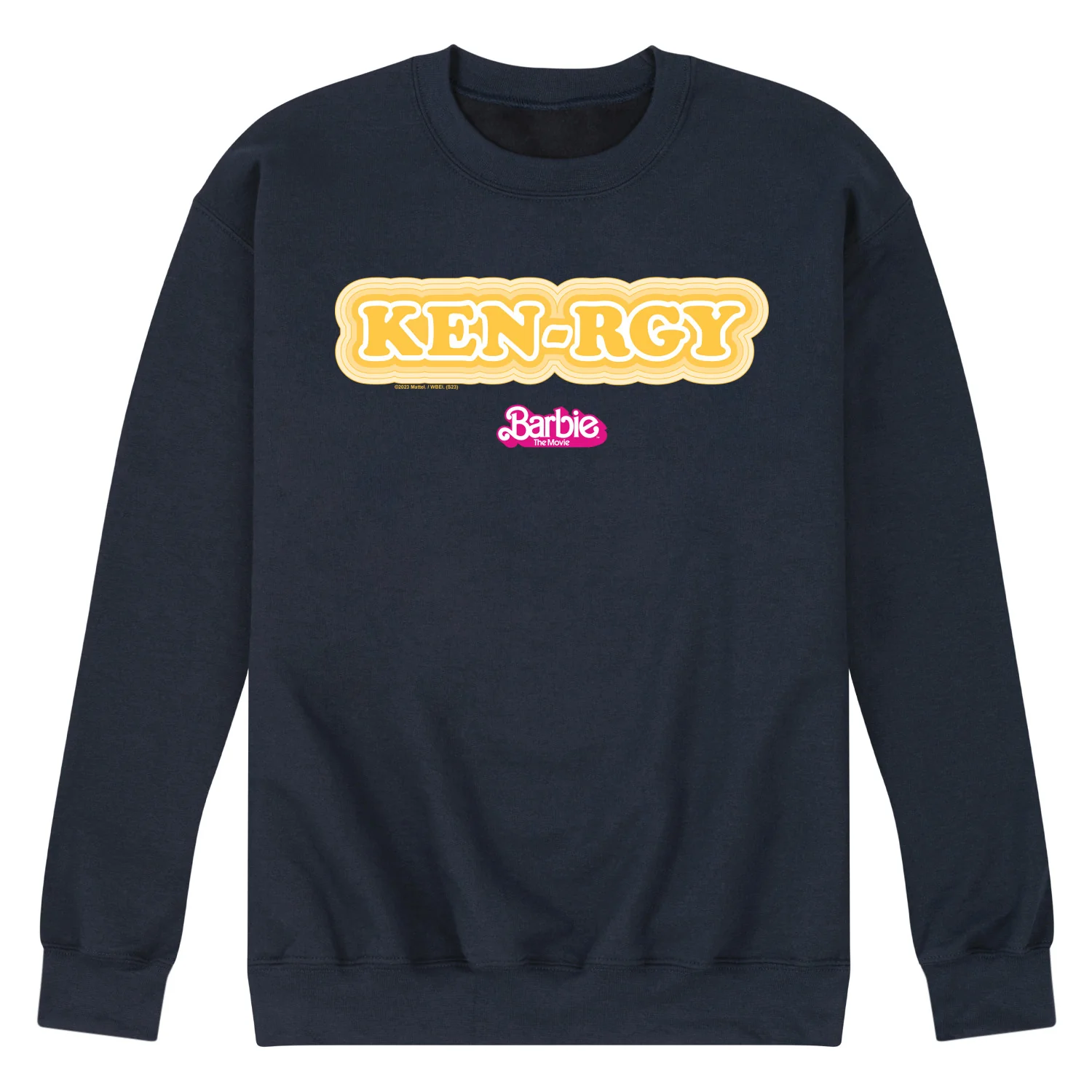 Barbie The Movie - Kenrgy Orange - Men's Crew Neck Fleece Pullover - Image 2