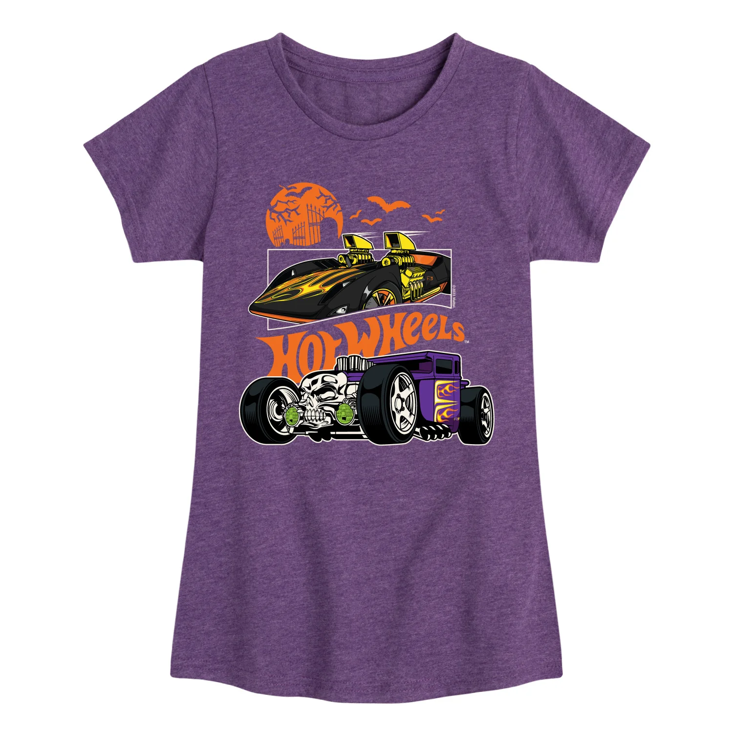 Hot Wheels - Halloween - Classic Spooky Cars - Toddler & Youth Girls Short Sleeve Graphic T-Shirt - Image 3