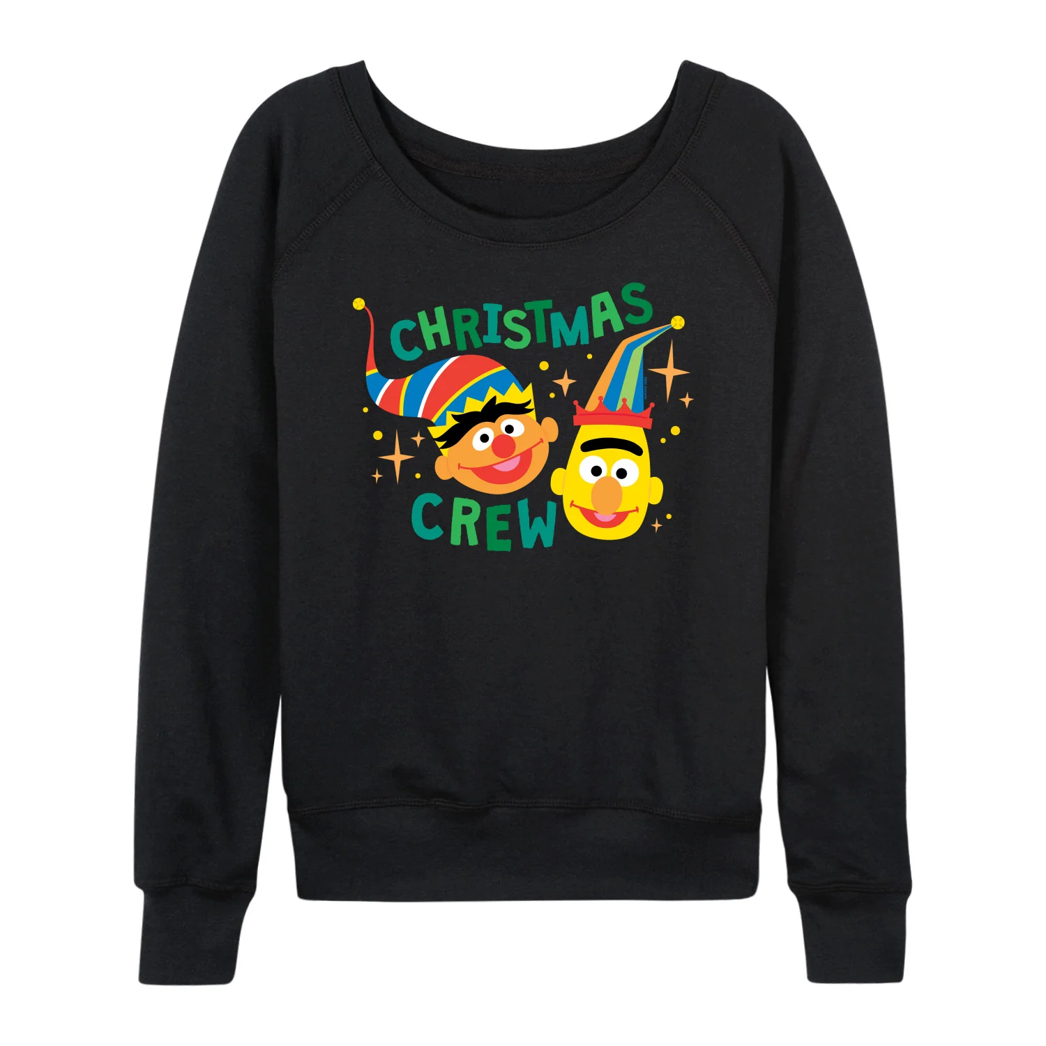 Sesame Street - Christmas Crew - Women's French Terry Long Sleeve Pullover