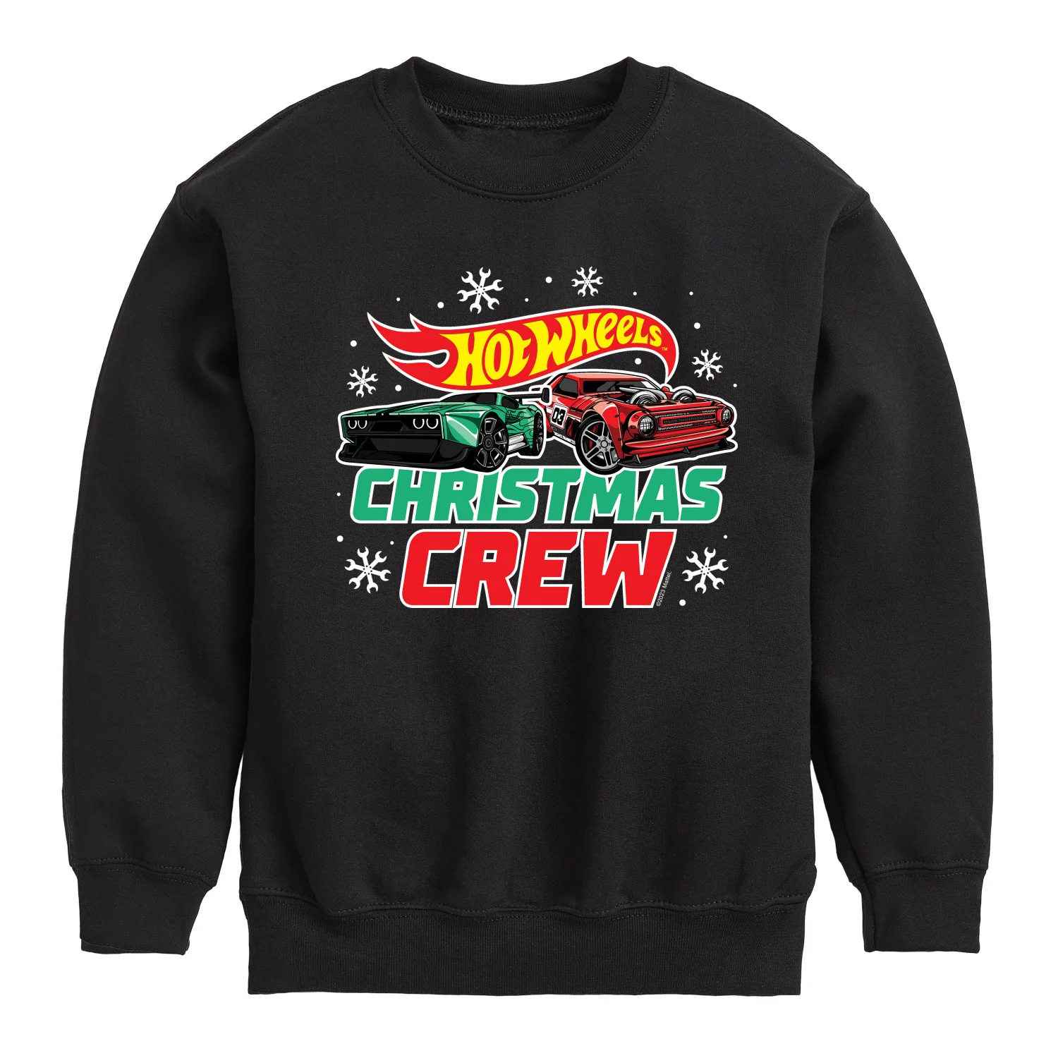 Hot Wheels - Christmas Crew - Toddler & Youth Crewneck Fleece Sweatshirt