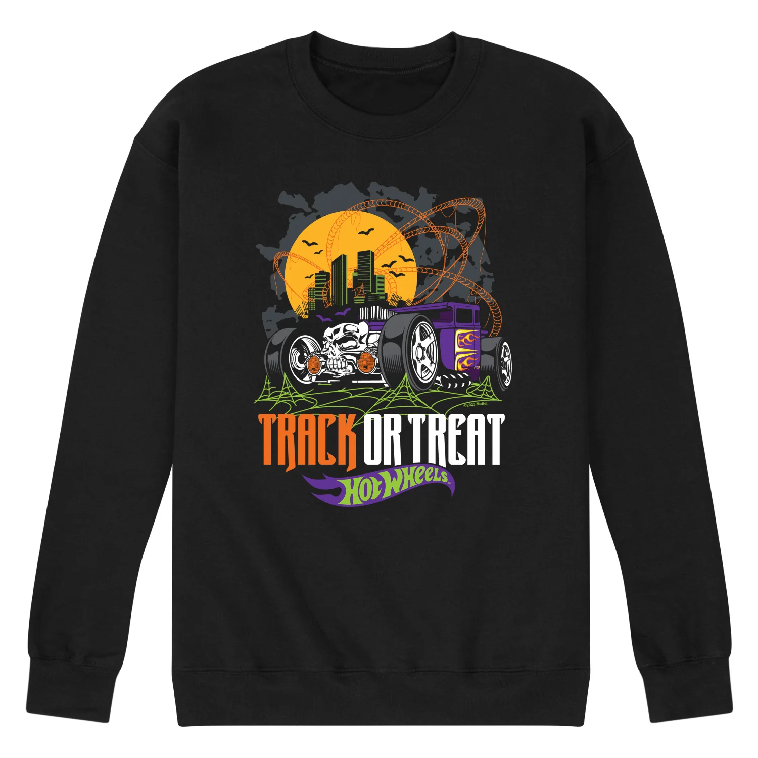 Hot Wheels - Track Or Treat - Men's Crew Fleece Sweatshirt