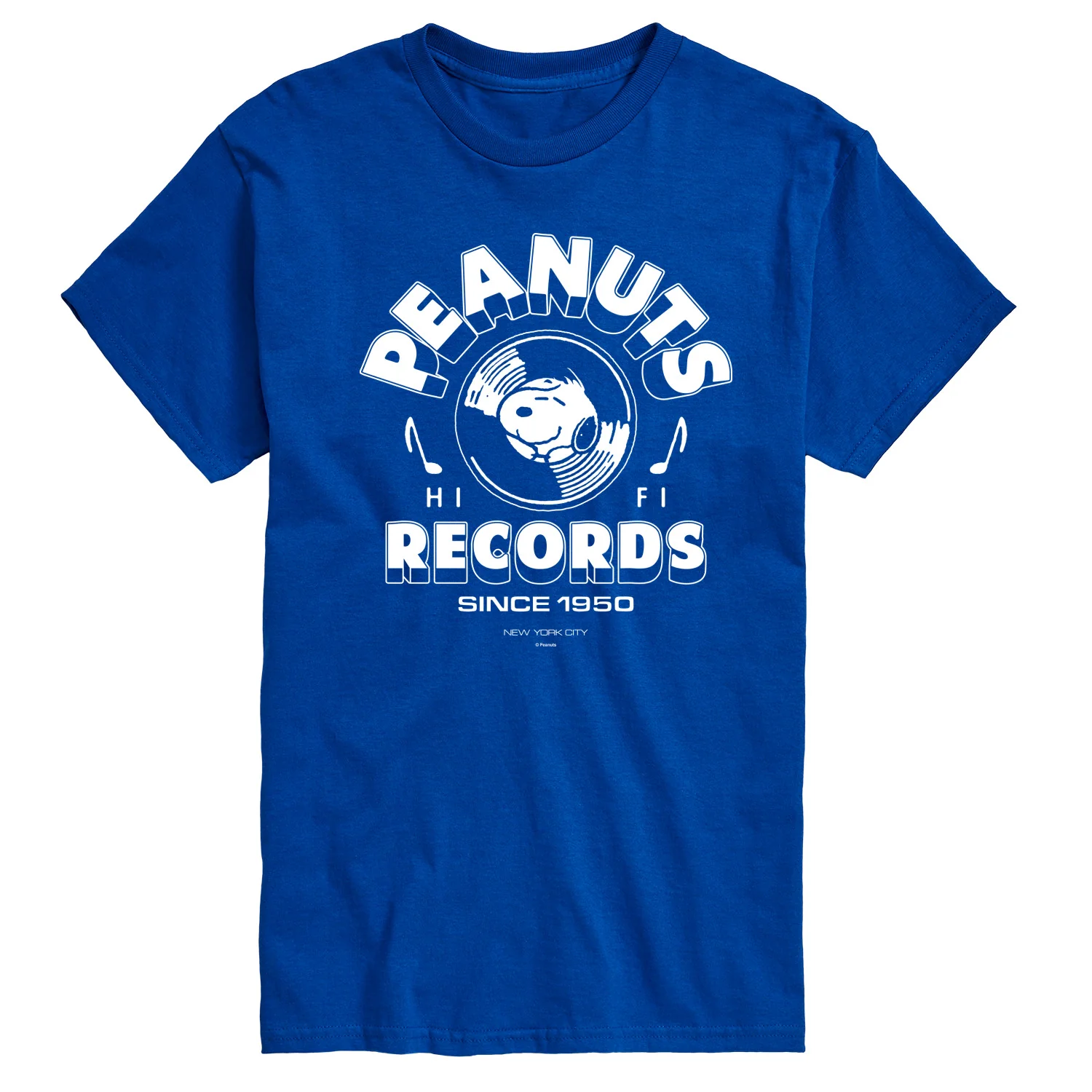 Peanuts - Vinyl Records - Men's Short Sleeve Graphic T-Shirt - Image 6