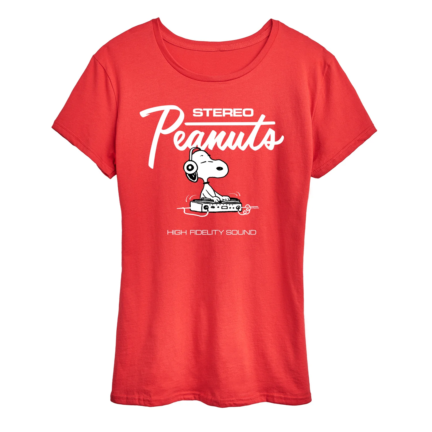 Peanuts - Snoopy DJ - Women's Short Sleeve Graphic T-Shirt