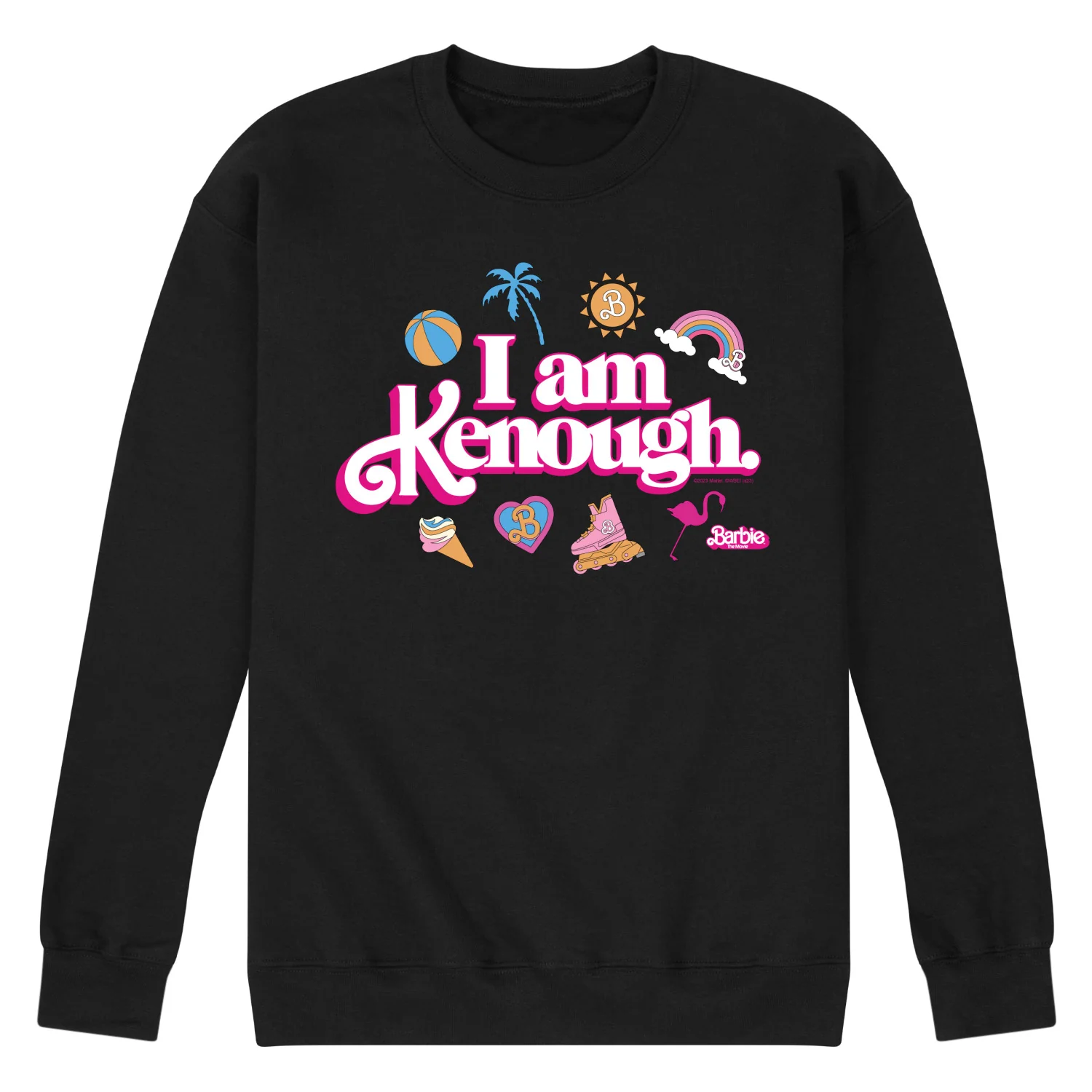 Barbie The Movie - I Am Kenough Icons - Men's Crew Neck Fleece Pullover - Image 2