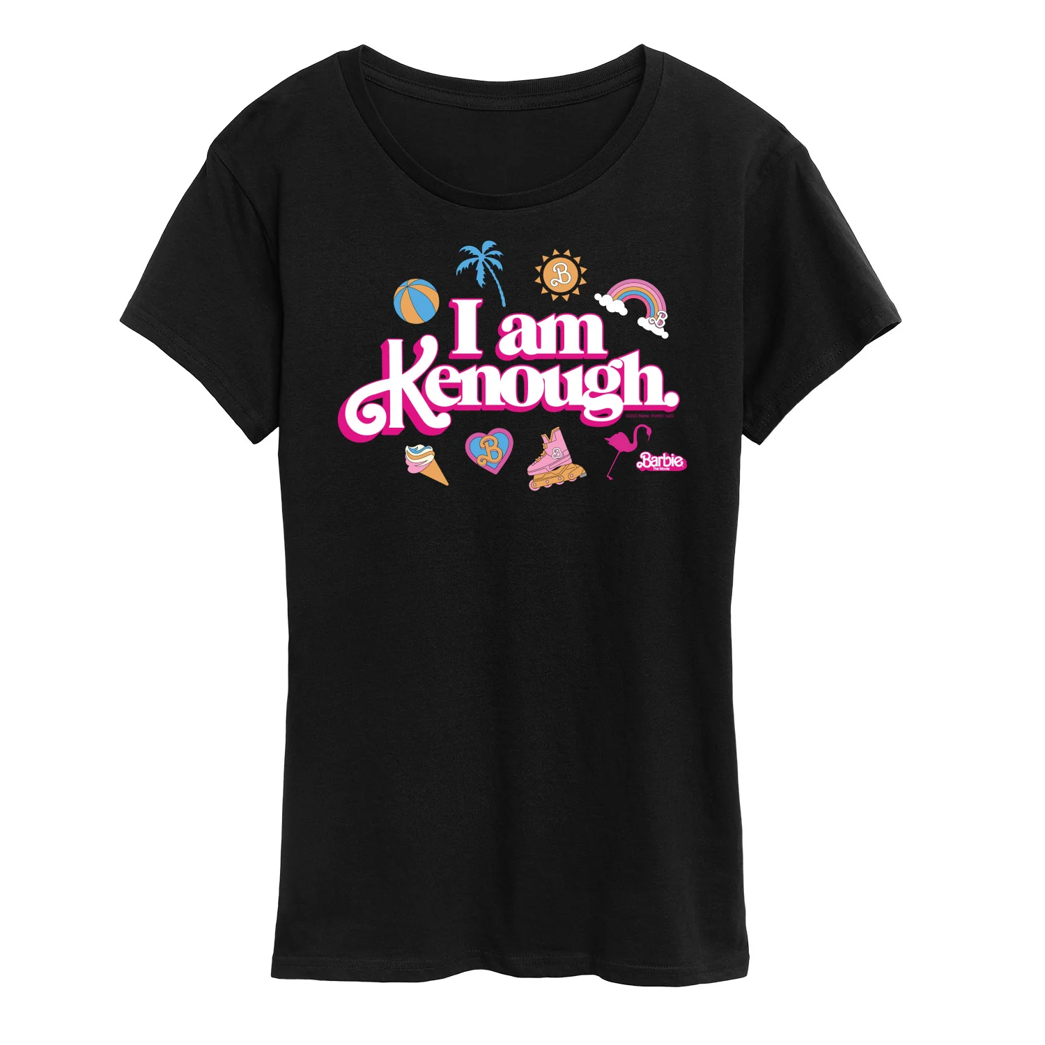 Barbie The Movie - I Am Kenough Icons - Women's Short Sleeve Graphic T-Shirt - Image 2