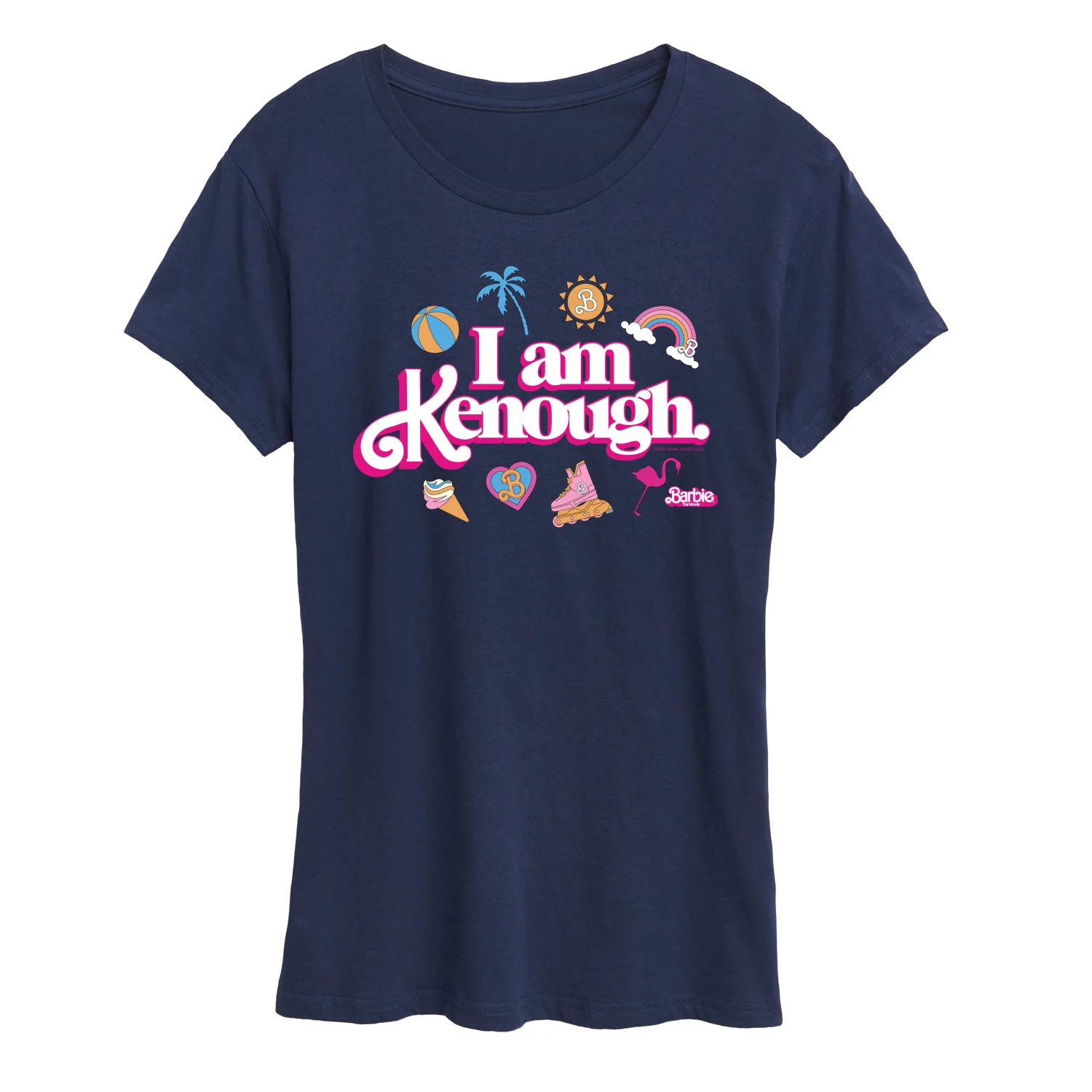 Barbie The Movie - I Am Kenough Icons - Women's Short Sleeve Graphic T-Shirt - Image 4