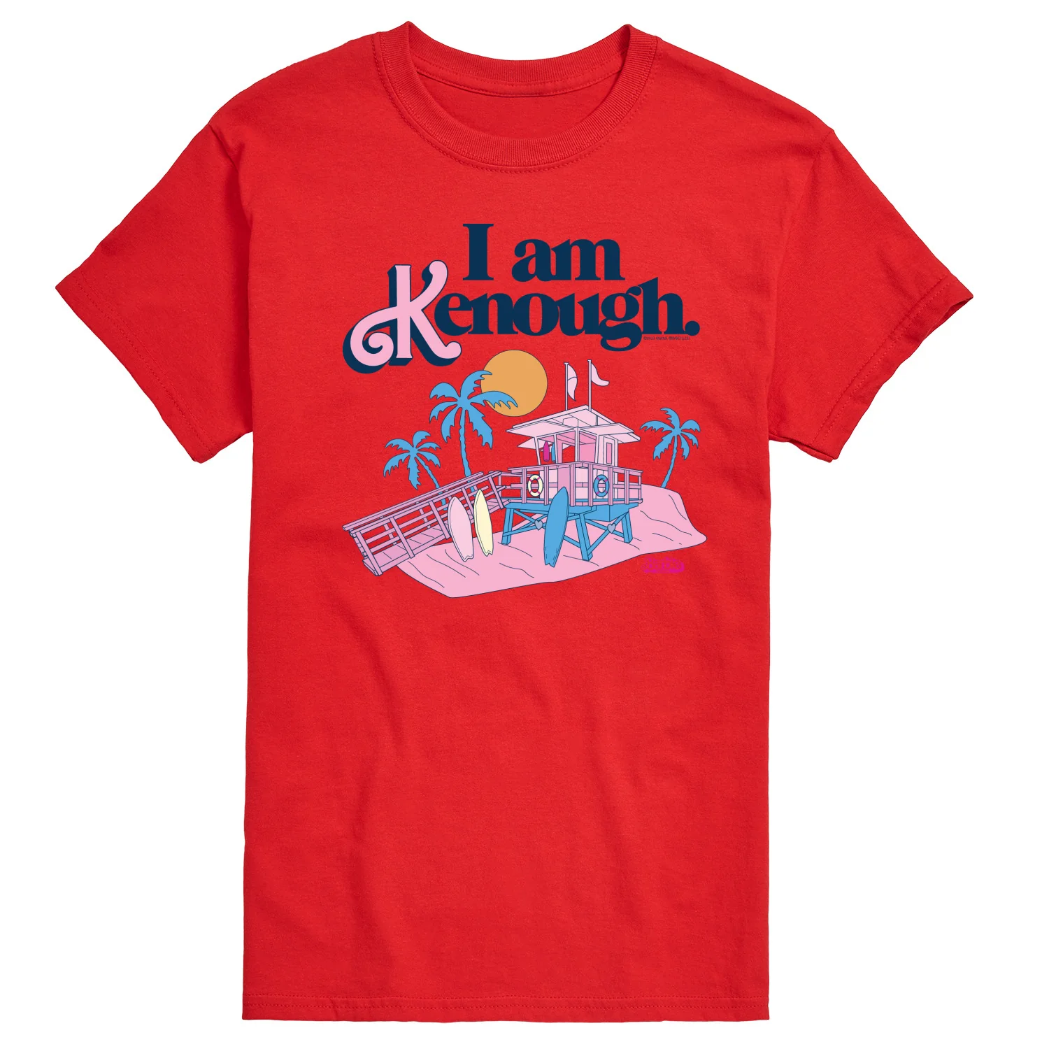 Barbie The Movie - I Am Kenough Lifeguard Stand - Men's Short Sleeve Graphic T-Shirt - Image 2