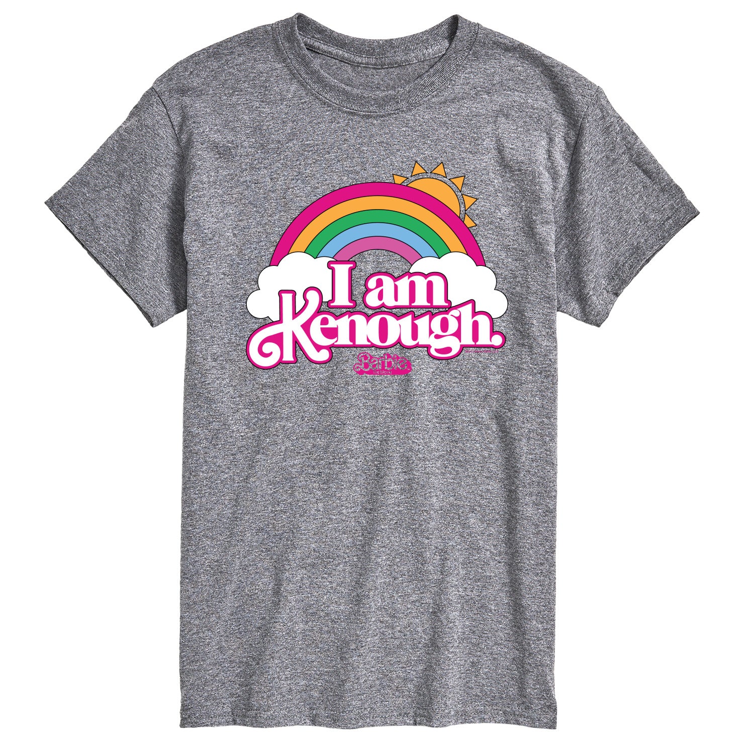 Barbie The Movie - I Am Kenough Rainbow Clouds - Men's Short Sleeve Graphic T-Shirt