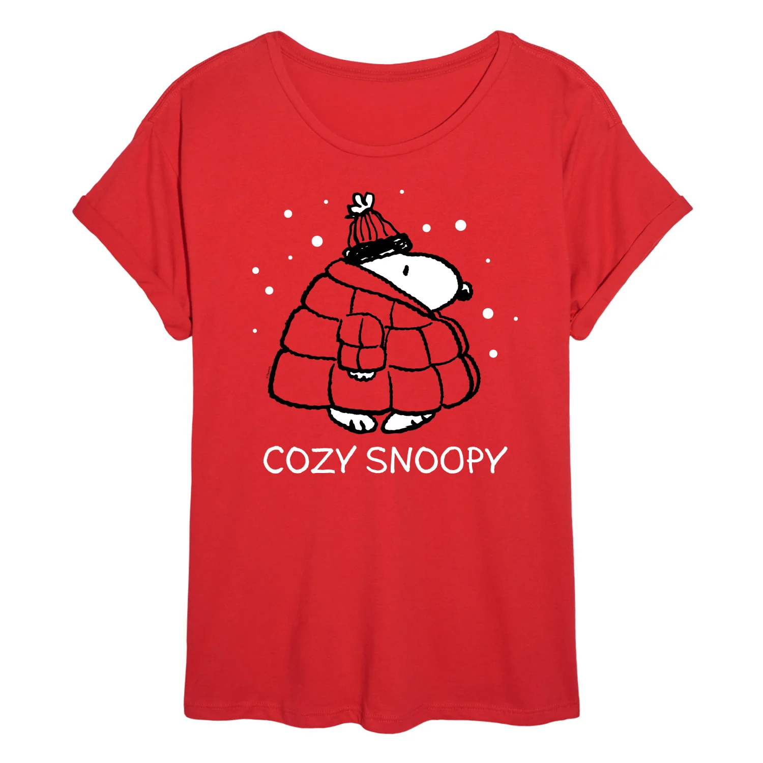 Peanuts - Cozy Snoopy - Women's Oversized T-Shirt - Image 2