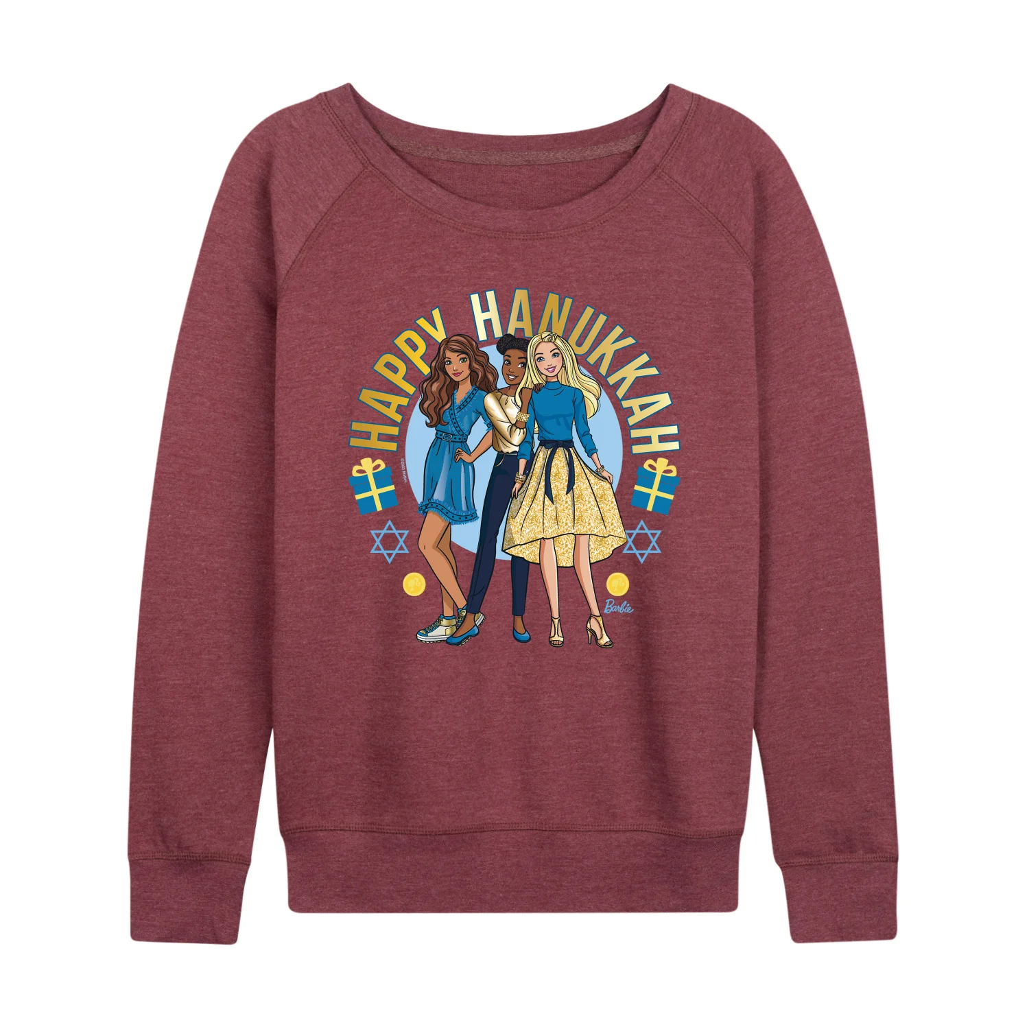 Barbie - Winter Holidays - Women's Lightweight French Terry Long Sleeve Shirt