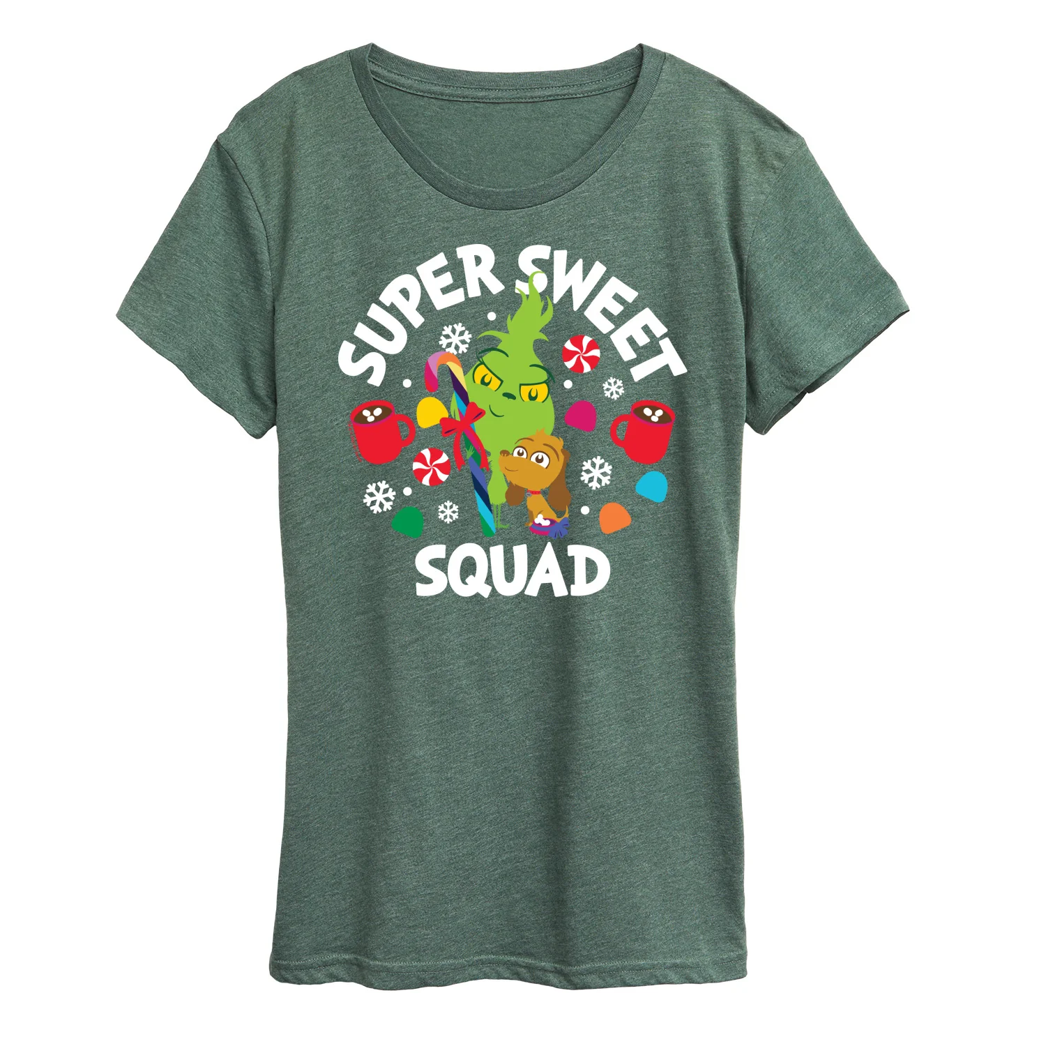 Dr. Seuss The Grinch - Little Grinch - Super Sweet Squad - Women's Short Sleeve Graphic T-Shirt - Image 4