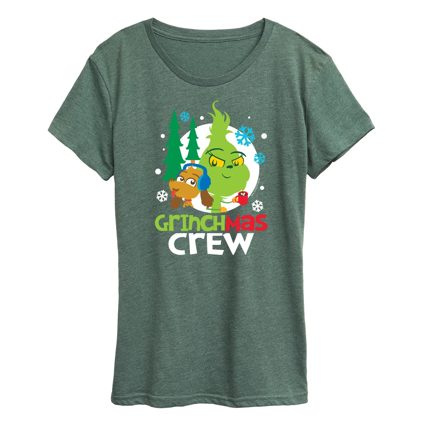Dr. Seuss The Grinch - Little Grinch - Grinchmas Crew - Women's Short Sleeve Graphic T-Shirt - Image 3