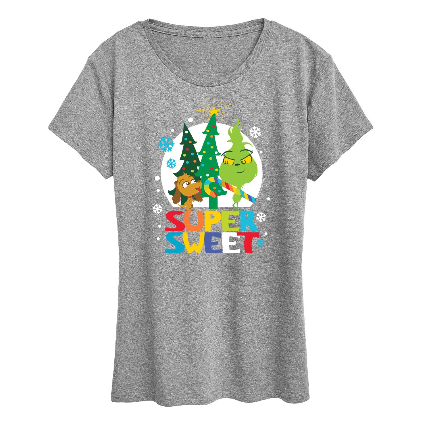 Dr. Seuss The Grinch - Little Grinch - Super Sweet - Women's Short Sleeve Graphic T-Shirt - Image 3