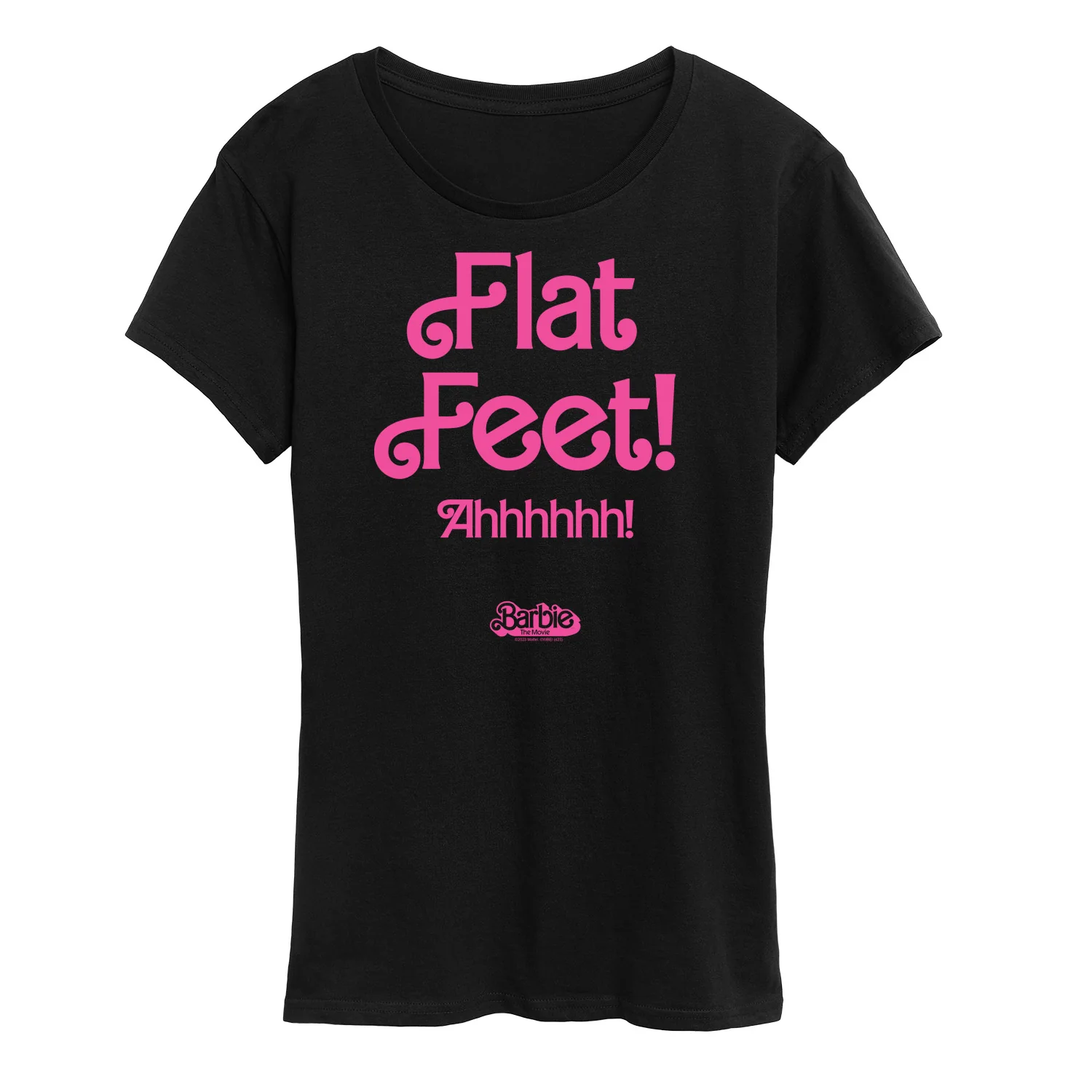 Barbie The Movie - Barbie Movie Flat Feet - Women's Short Sleeve Graphic T-Shirt - Image 2