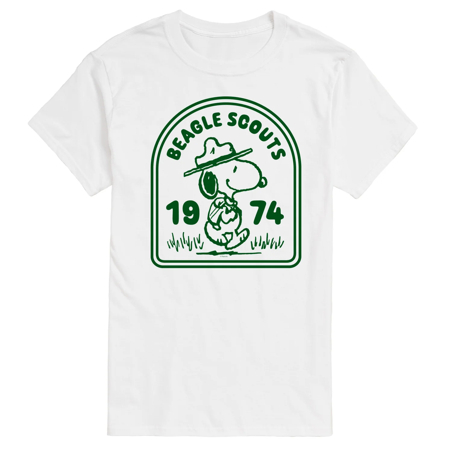 Peanuts - Beagle Scouts One Color Badge - Men's Short Sleeve Graphic T-Shirt