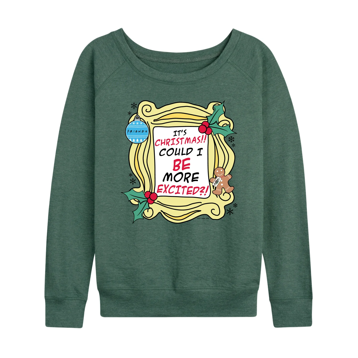 Friends - It's Christmas - Women's French Terry Long Sleeve Pullover - Image 3