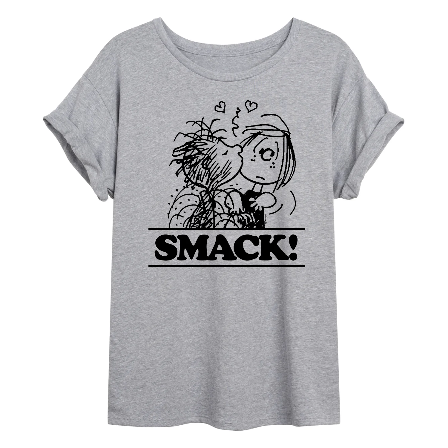 Peanuts - Pigpen Peppermint Patty Smack - Juniors Oversized Graphic T-Shirt - Image 3