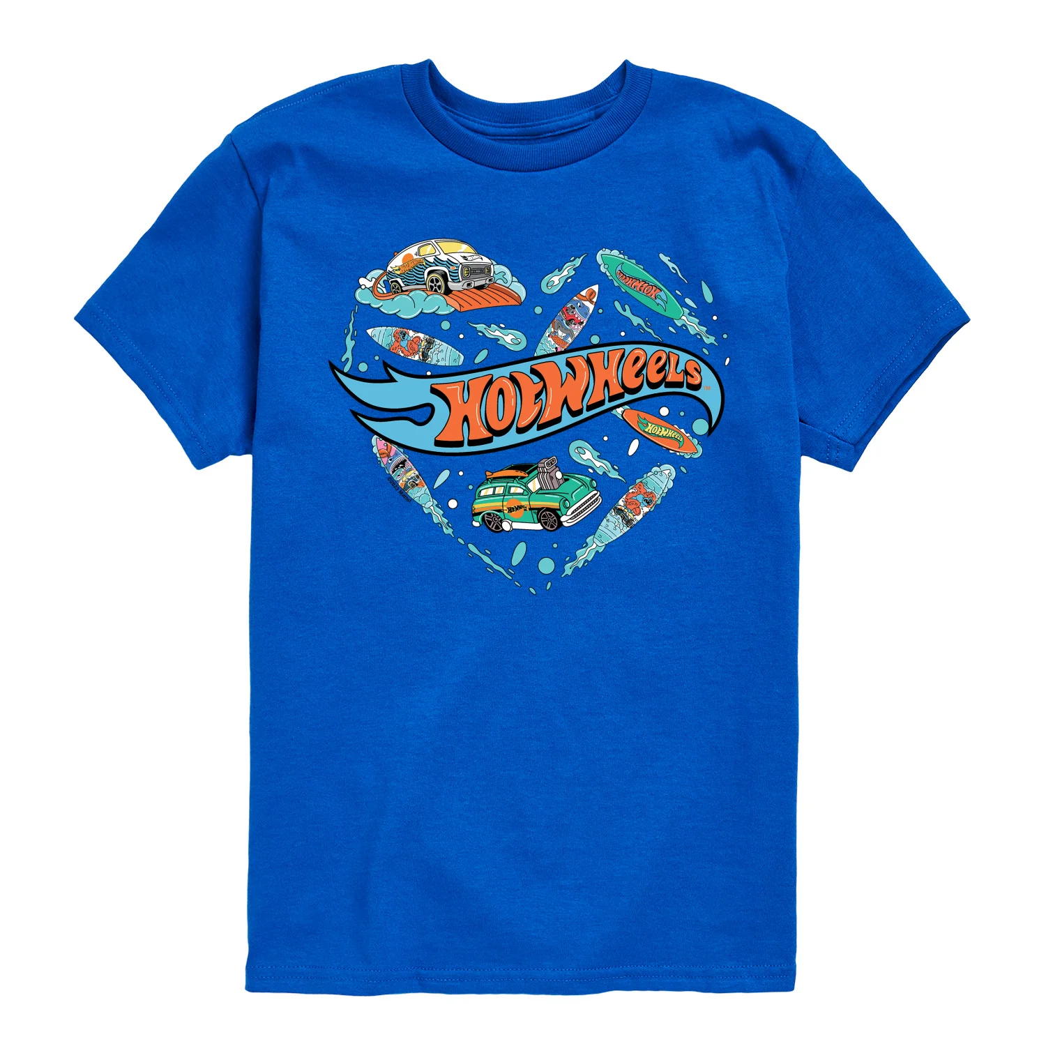 Hot Wheels - Surfing Mix In A Heart - Toddler & Youth Short Sleeve Graphic T-Shirt - Image 4