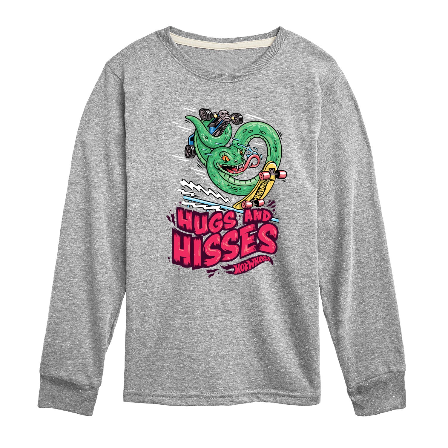 Hot Wheels - Snake Hugs & Kisses - Toddler & Youth Long Sleeve Graphic T-Shirt - Image 2