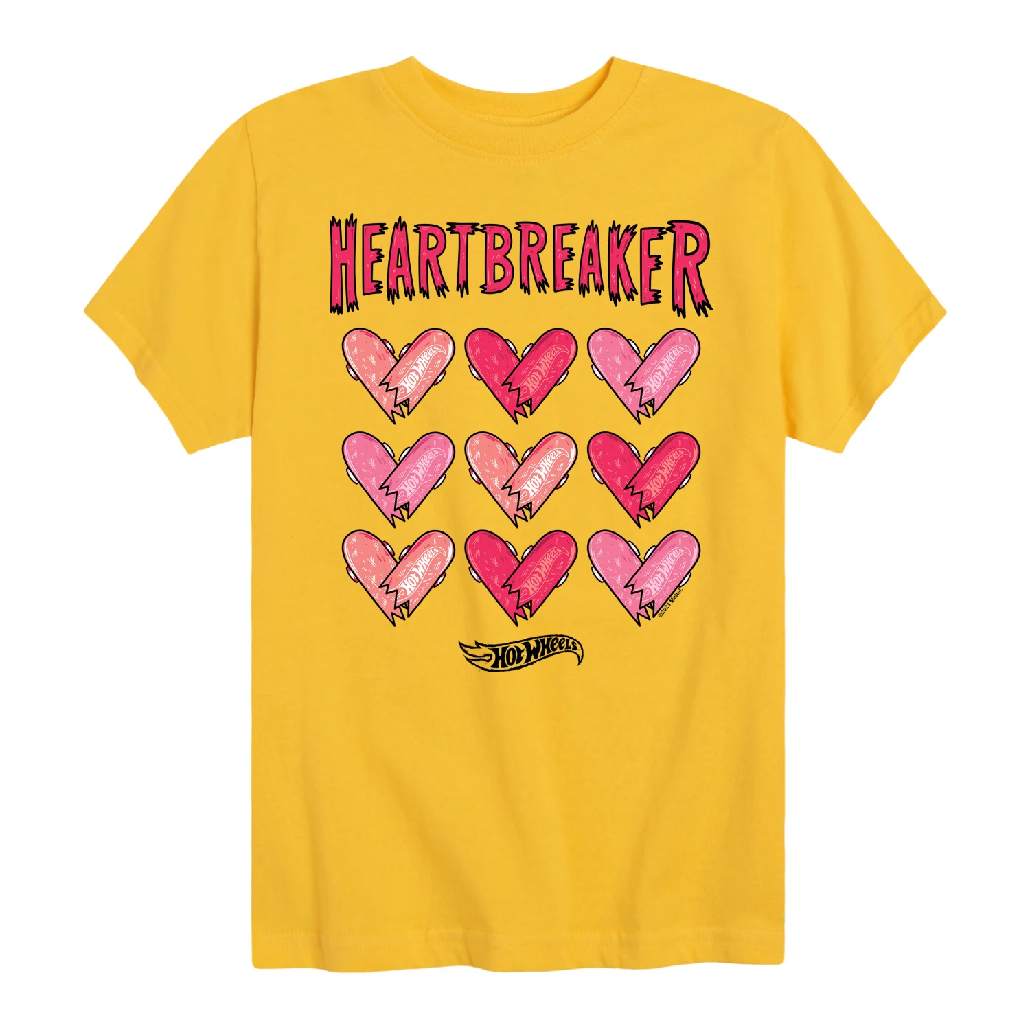 Hot Wheels - Skateboard Hearts Heartbreaker - Toddler & Youth Short Sleeve Graphic T-Shirt - Image 2