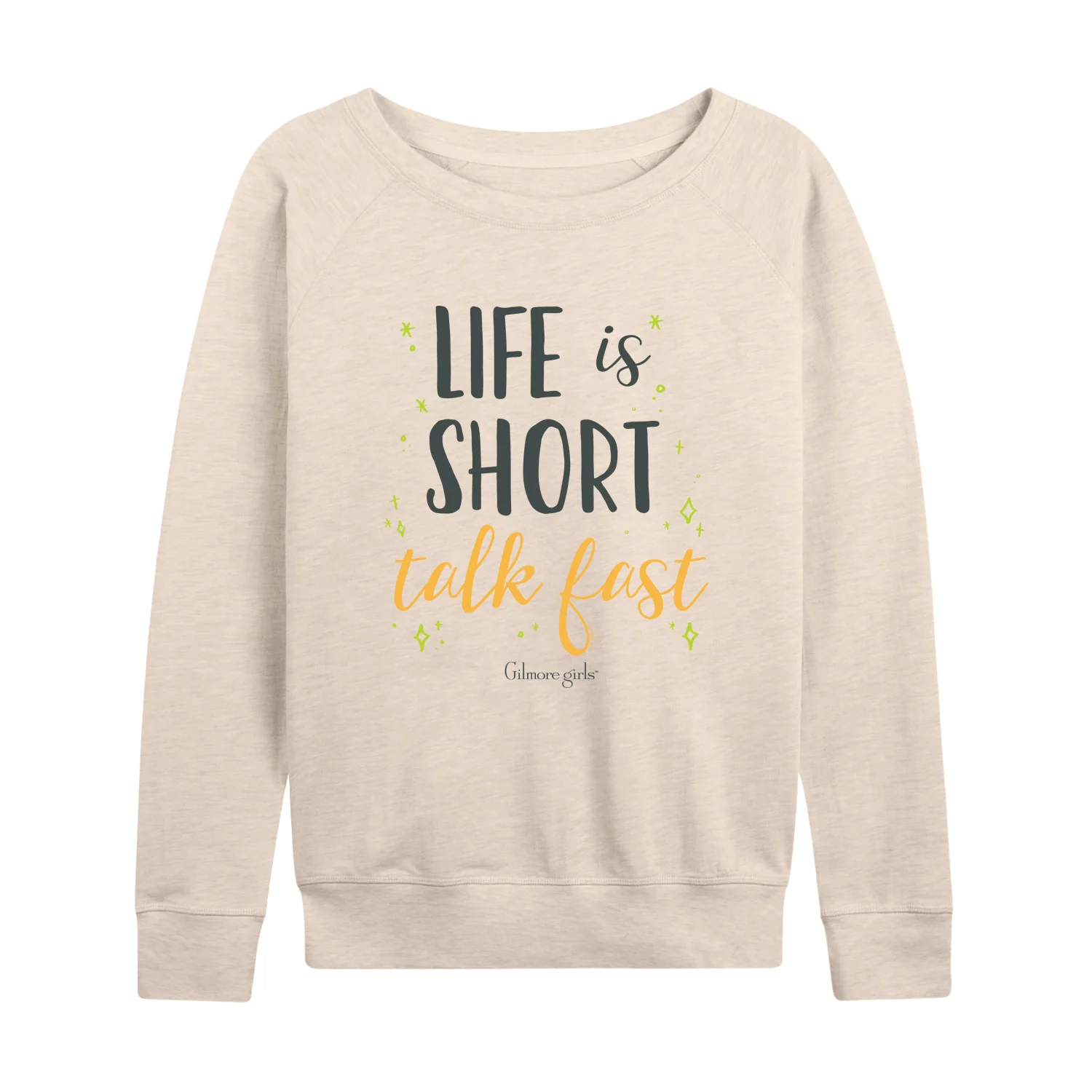 Gilmore Girls - Life Is Short Talk Fast - Women's French Terry Long Sleeve Pullover - Image 2