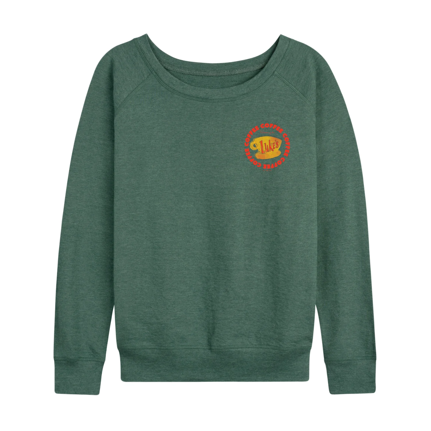 Gilmore Girls - Luke's Coffee Circle - Women's French Terry Long Sleeve Pullover