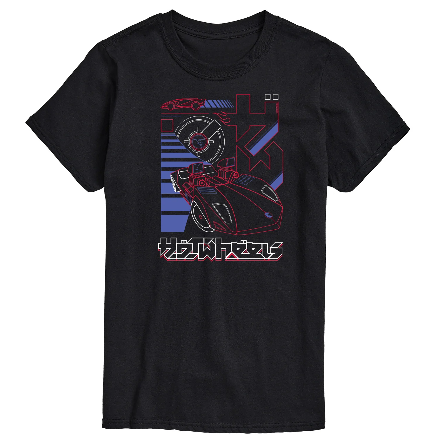 Hot Wheels - Neon Car With Logo -Men's Short Sleeve T-Shirt