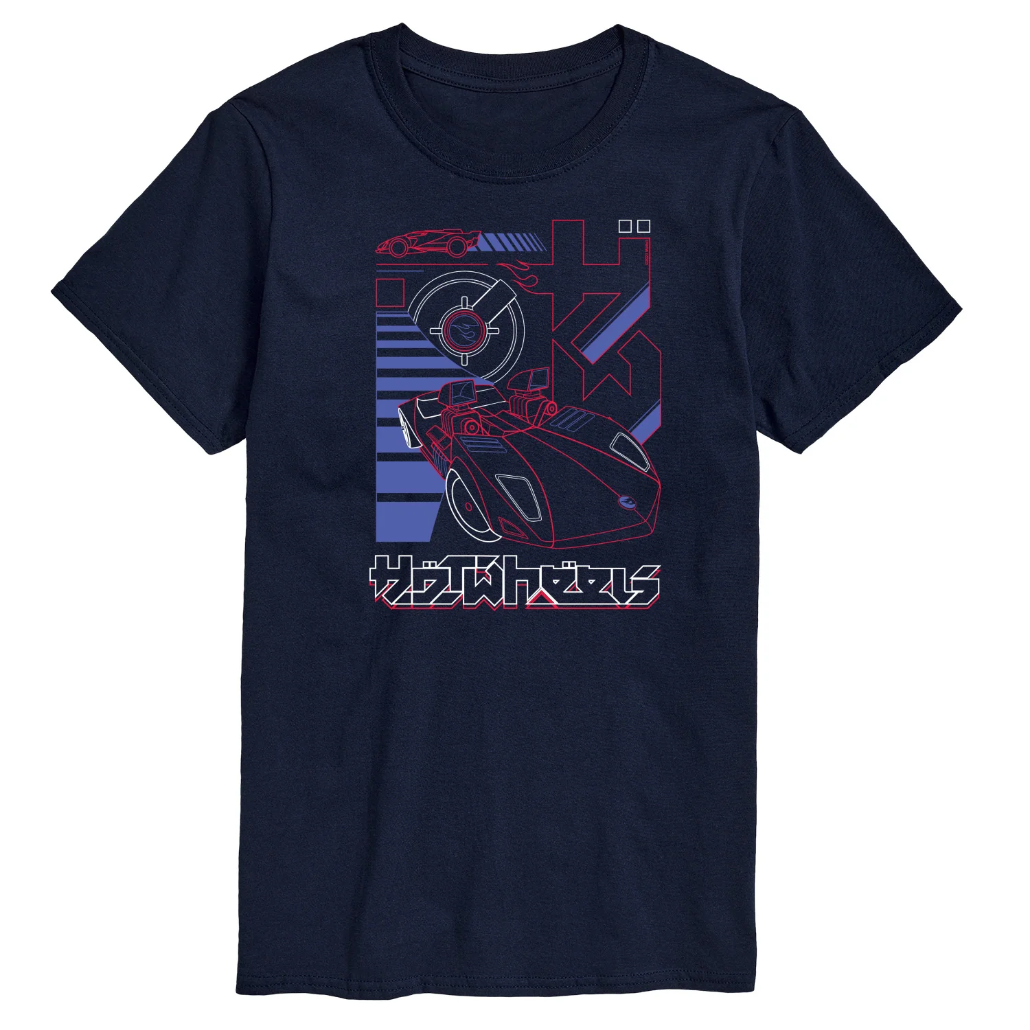 Hot Wheels - Neon Car With Logo -Men's Short Sleeve T-Shirt - Image 2