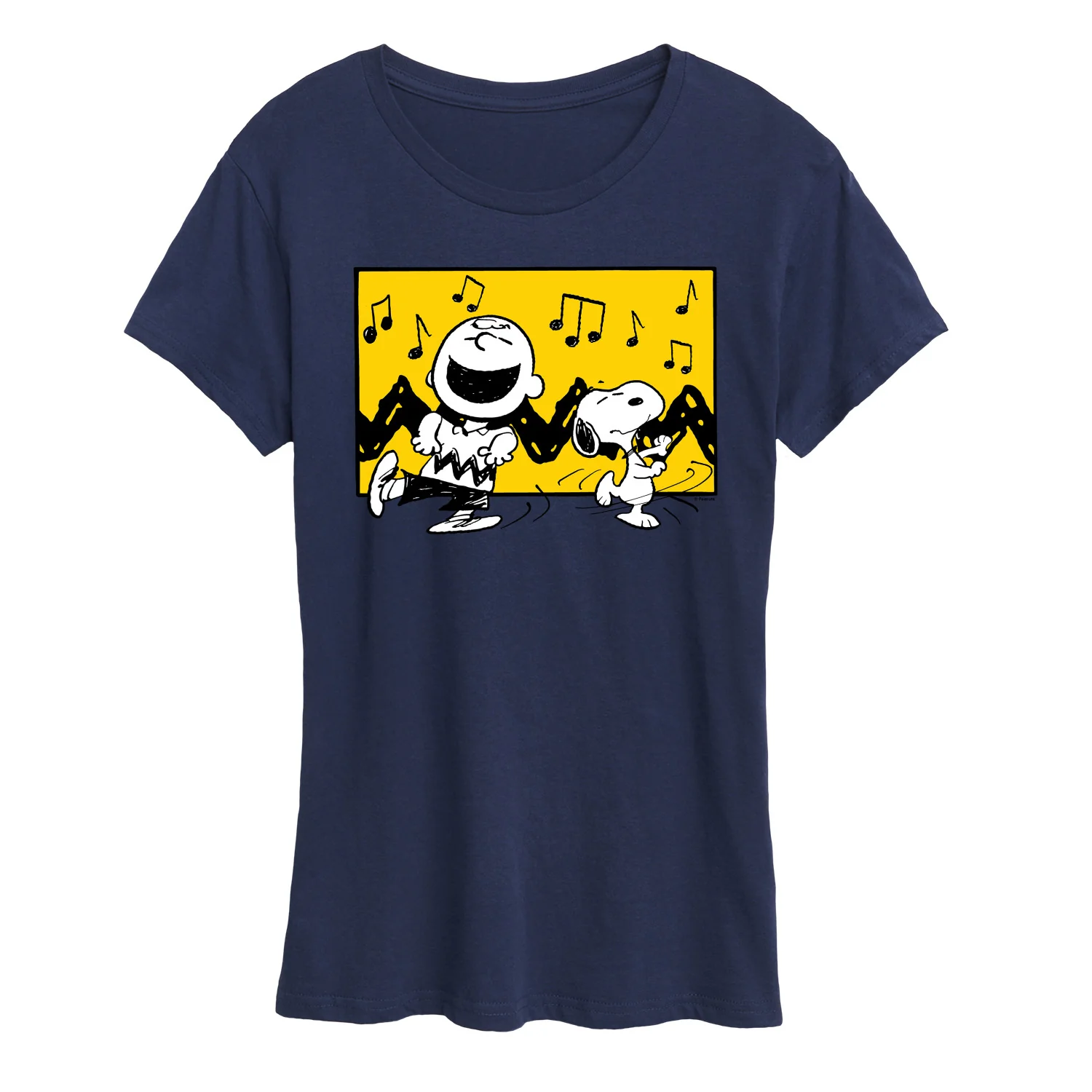 Peanuts - Charlie And Snoopy Dance Time - Women's Short Sleeve Graphic T-Shirt