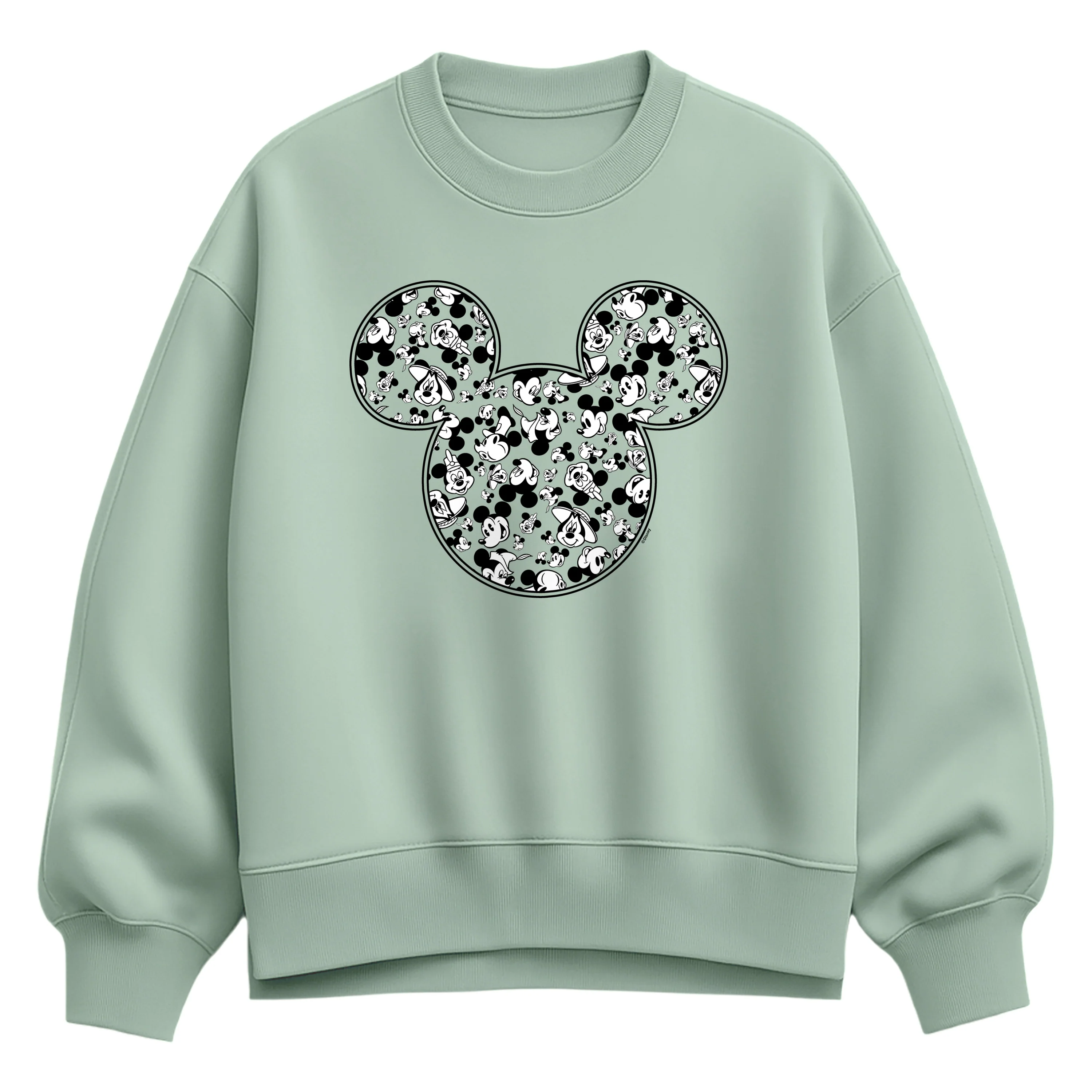 Disney - Meta Mickey - Women's Oversized Fleece Crew Sweatshirt - Image 3