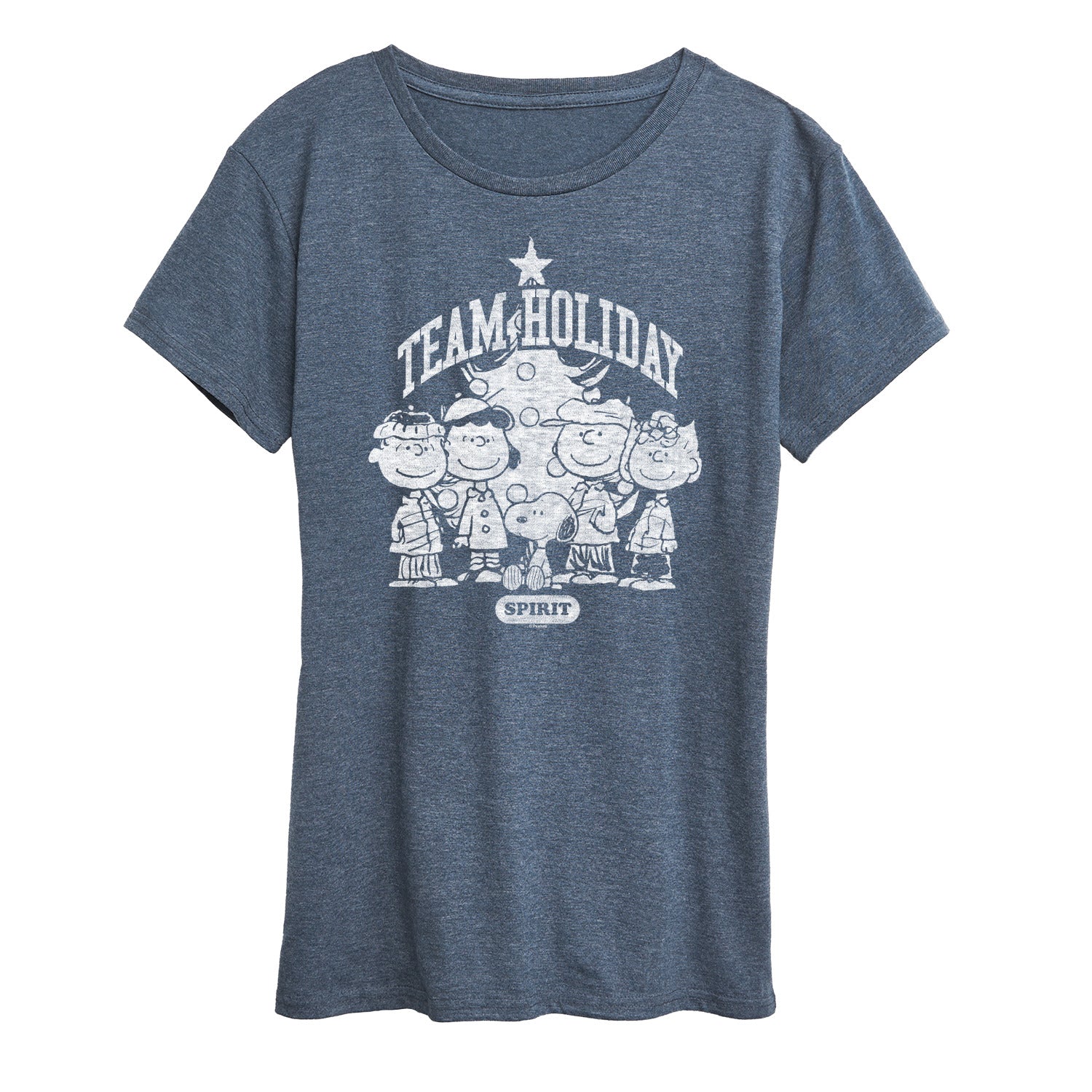 Peanuts - Snoopy And Friends Team Holiday Spirit - Women's Short Sleeve Graphic T-Shirt - Image 5