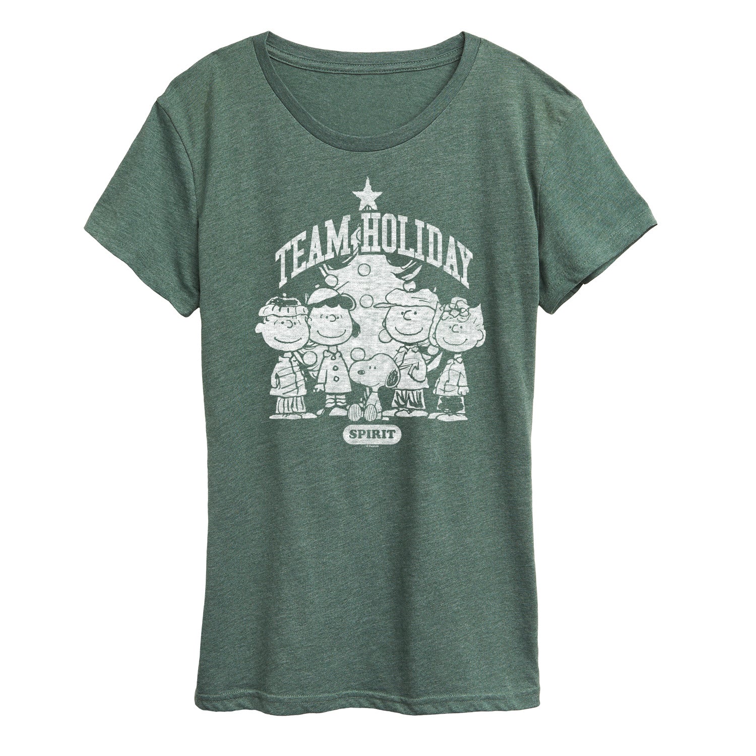Peanuts - Snoopy And Friends Team Holiday Spirit - Women's Short Sleeve Graphic T-Shirt - Image 7