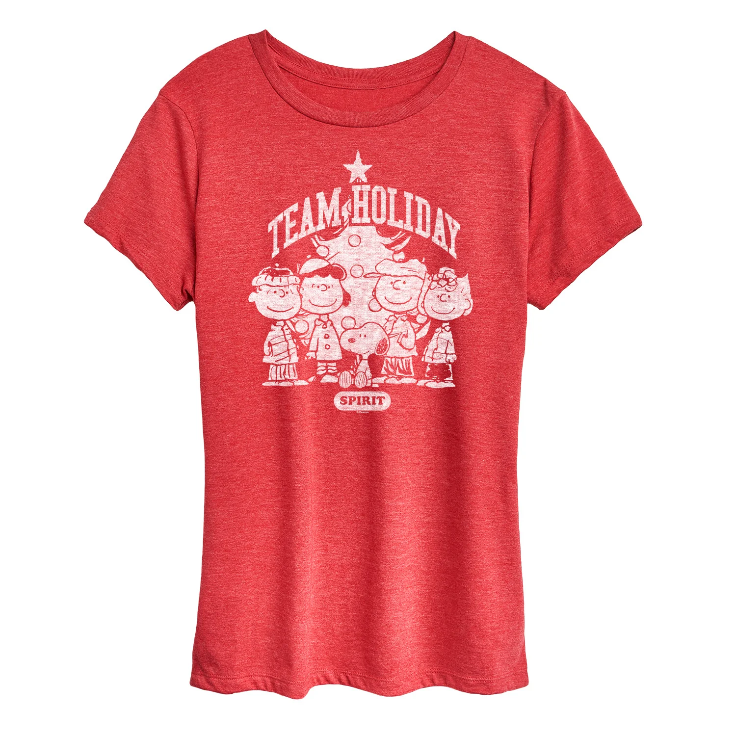 Peanuts - Snoopy And Friends Team Holiday Spirit - Women's Short Sleeve Graphic T-Shirt - Image 8