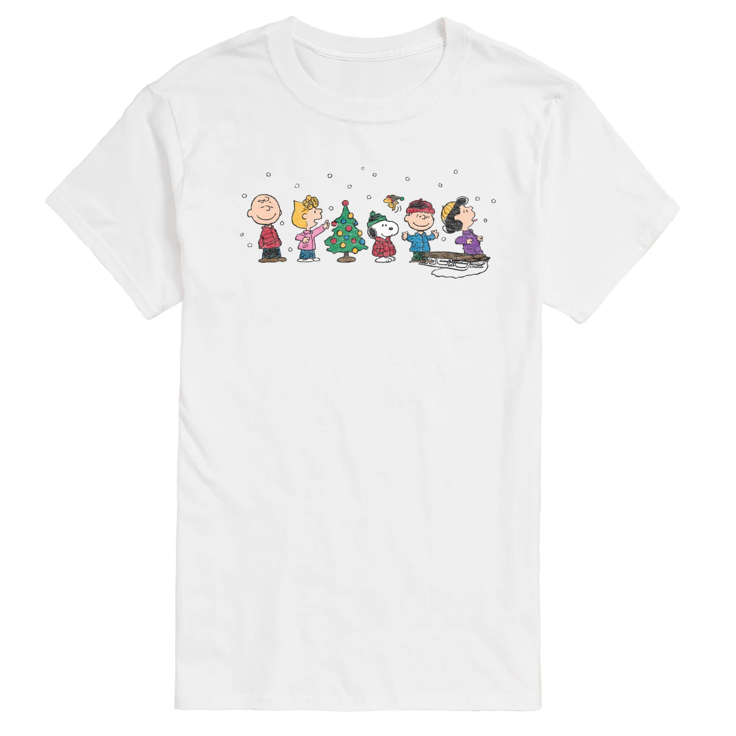 Peanuts - Christmas Snoopy And Friends - Men's Short Sleeve Graphic T-Shirt