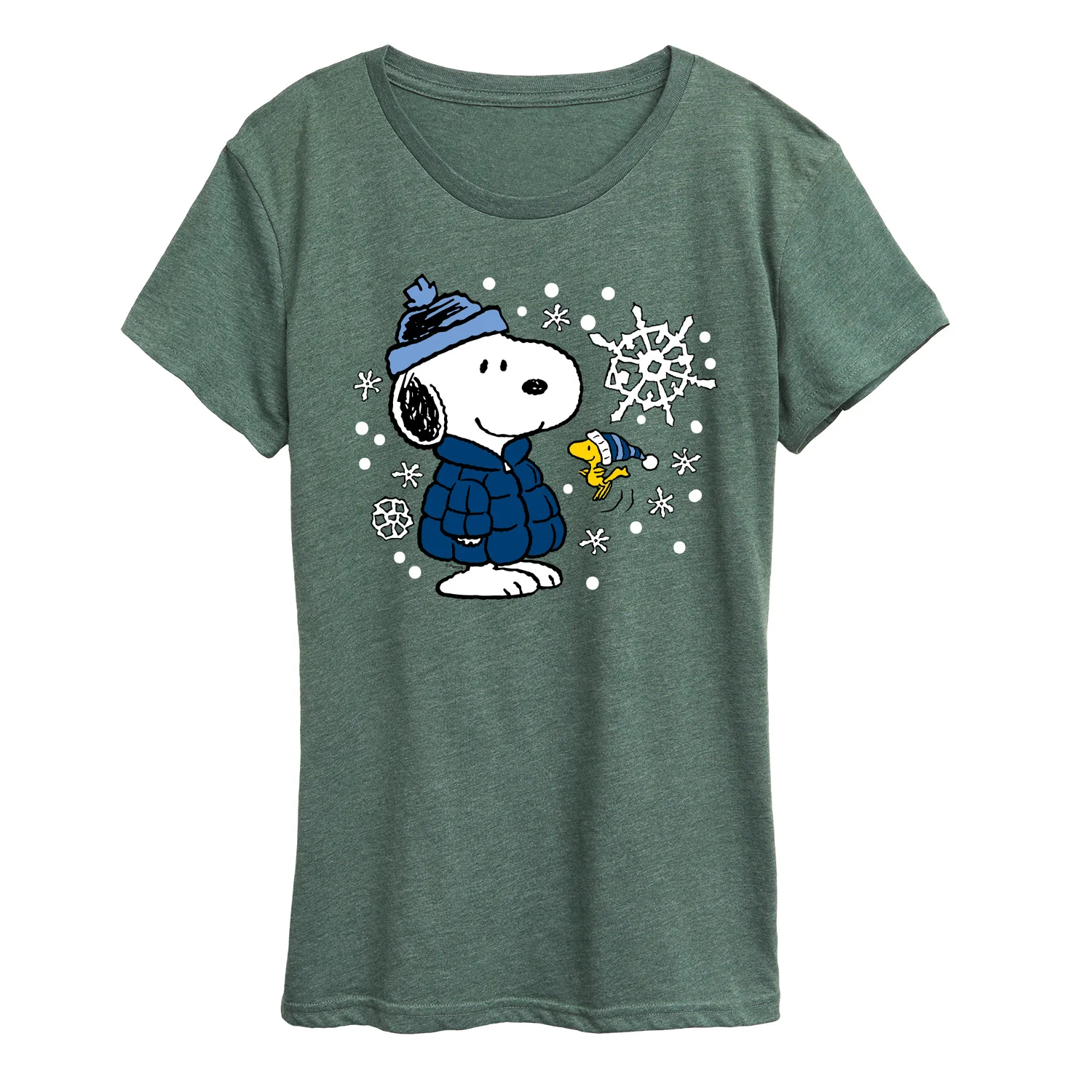 Peanuts - Snoopy Woodstock Hats - Women's Short Sleeve Graphic T-Shirt - Image 2